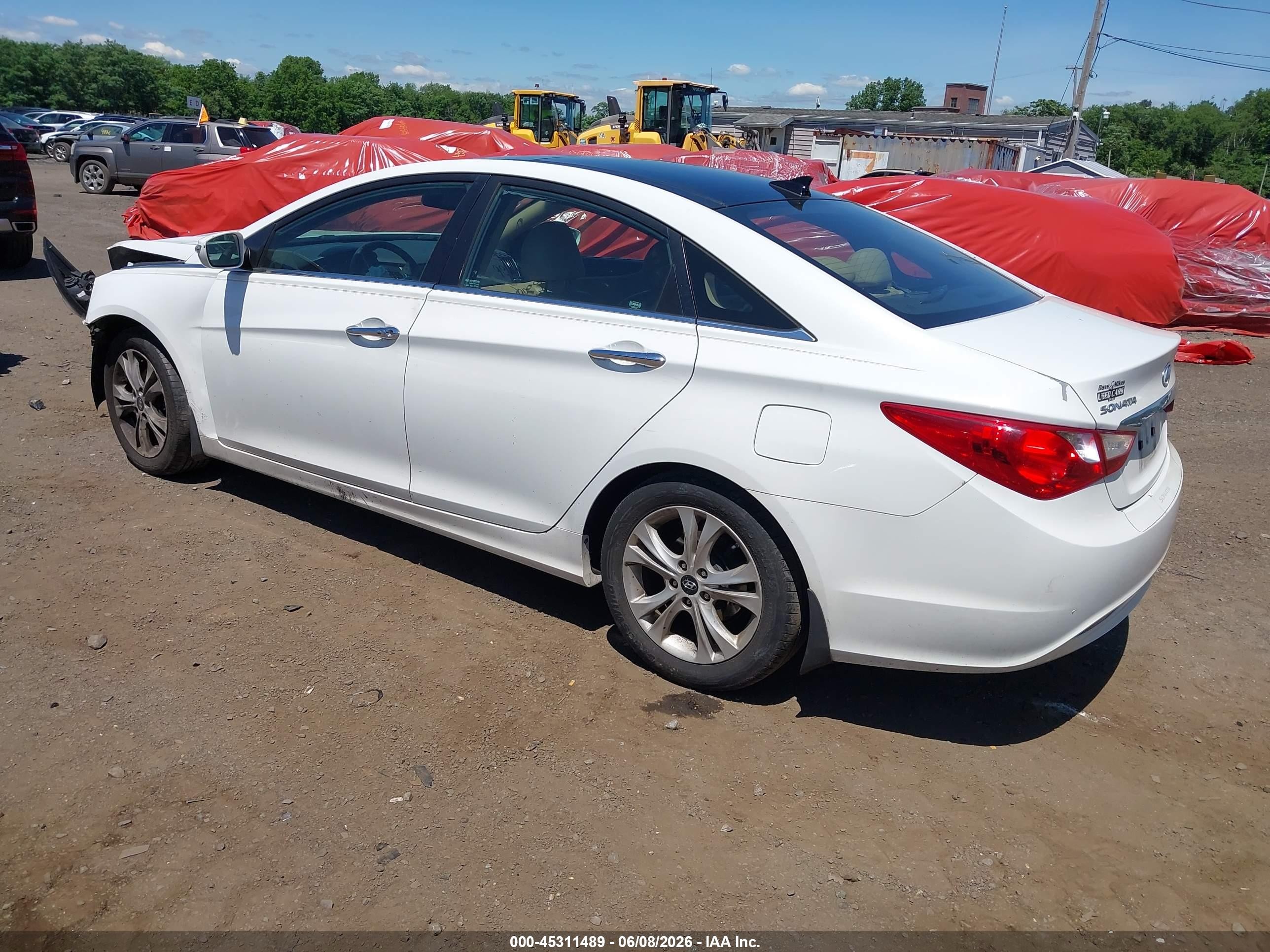 2012 Hyundai Sonata Limited White vin: 5NPEC4AC4CH379184