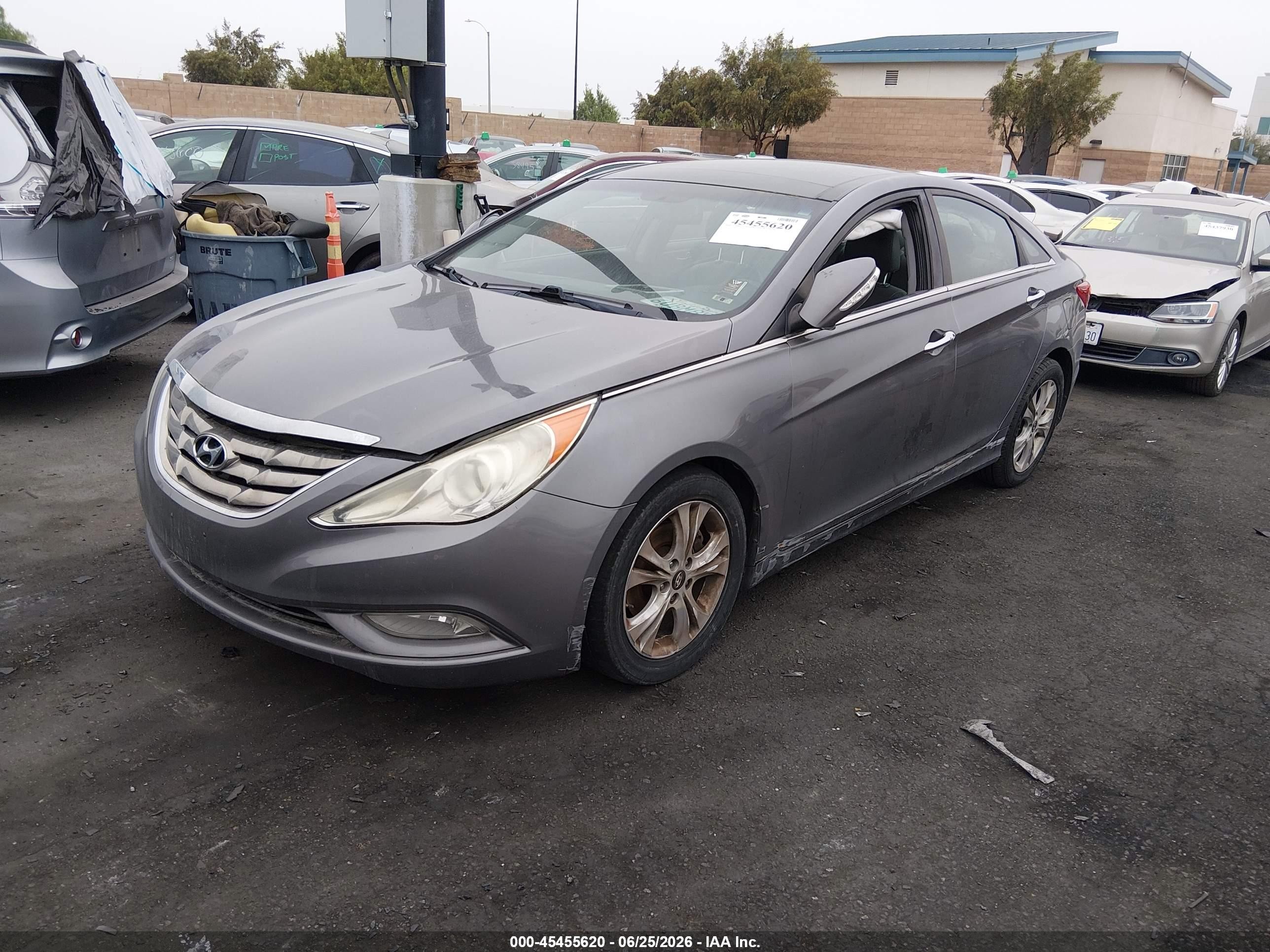 2012 Hyundai Sonata Limited Gray vin: 5NPEC4AC4CH381078