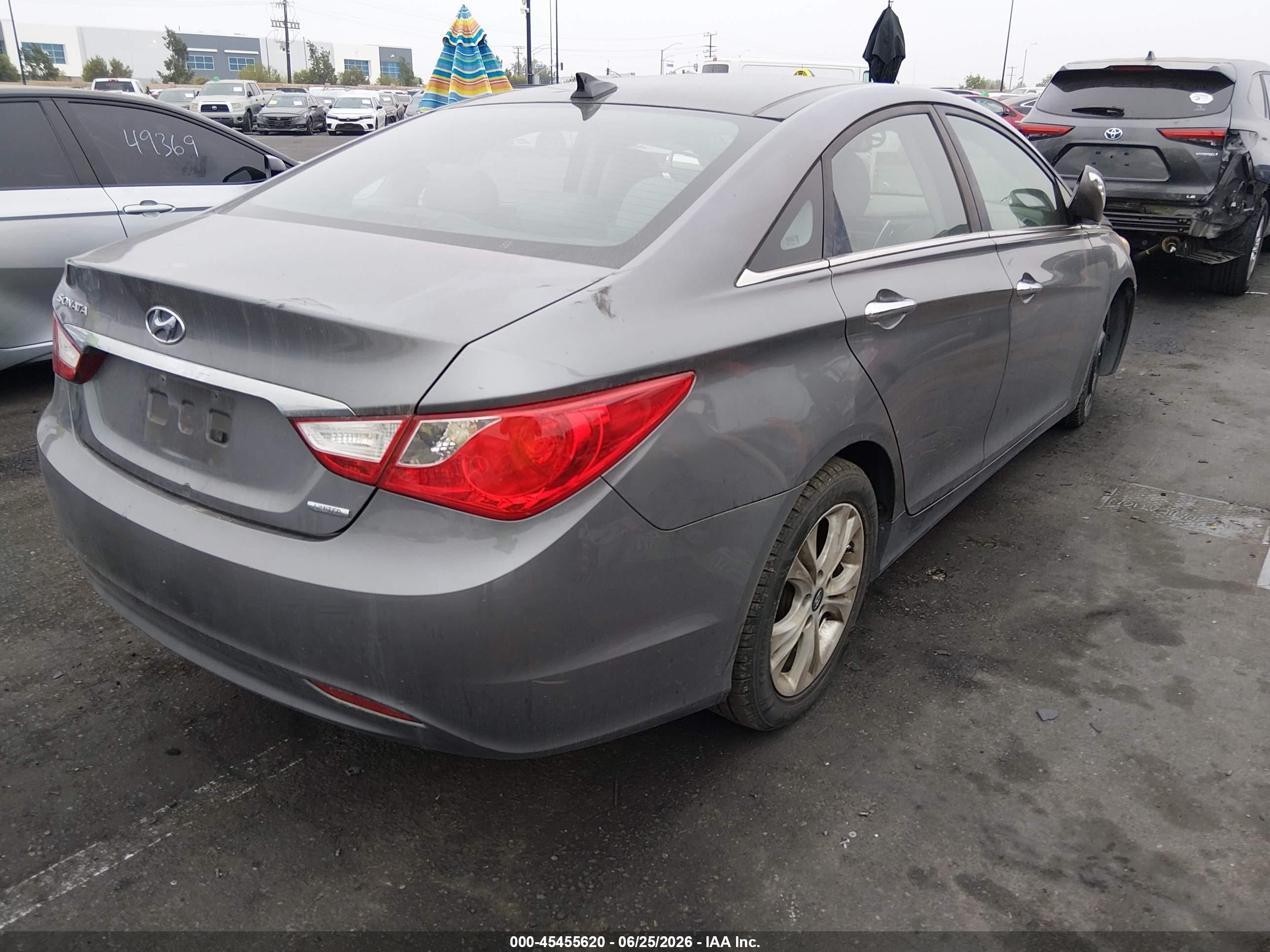 2012 Hyundai Sonata Limited Gray vin: 5NPEC4AC4CH381078