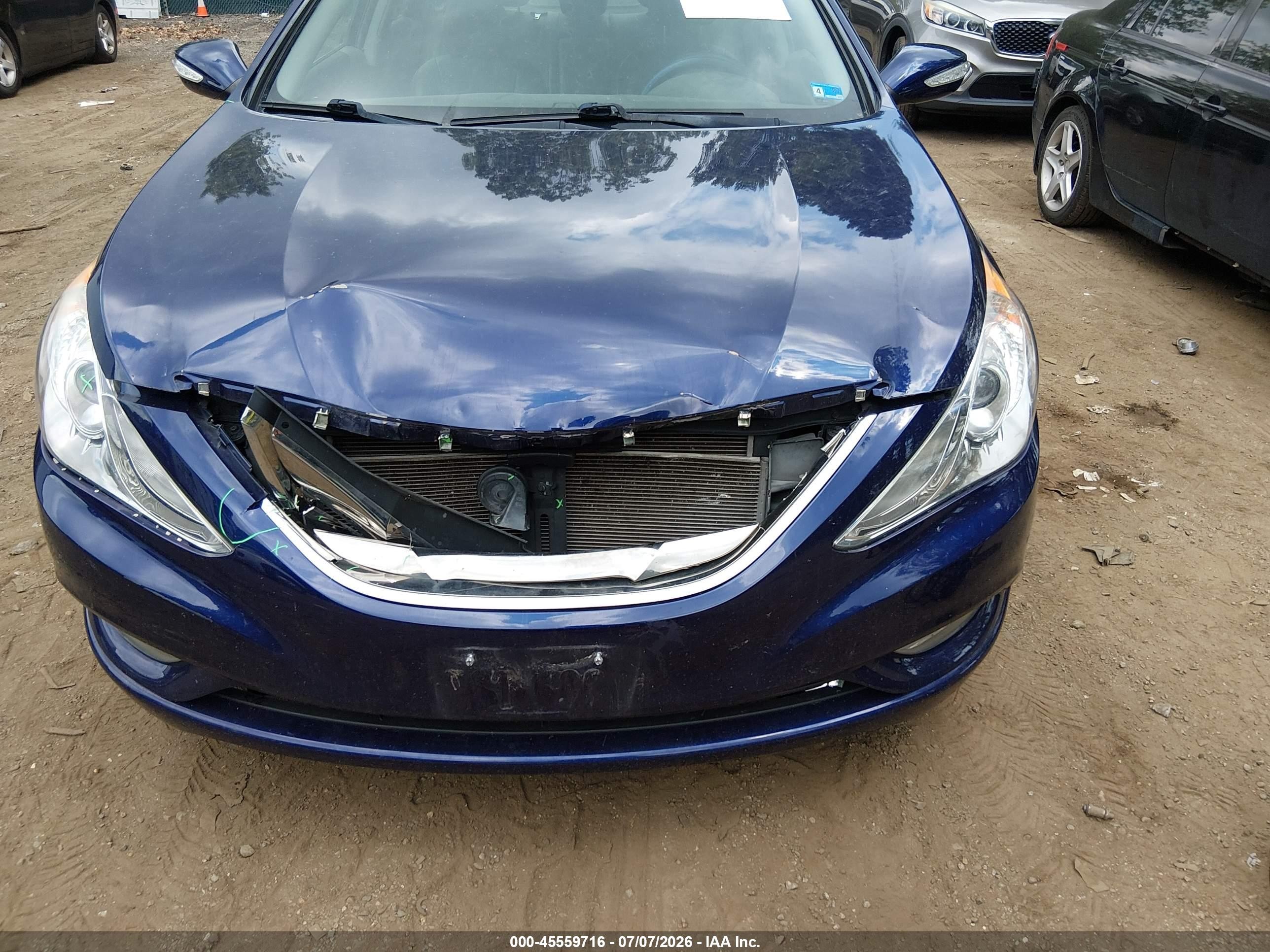 2012 Hyundai Sonata Limited Синий vin: 5NPEC4AC4CH391612
