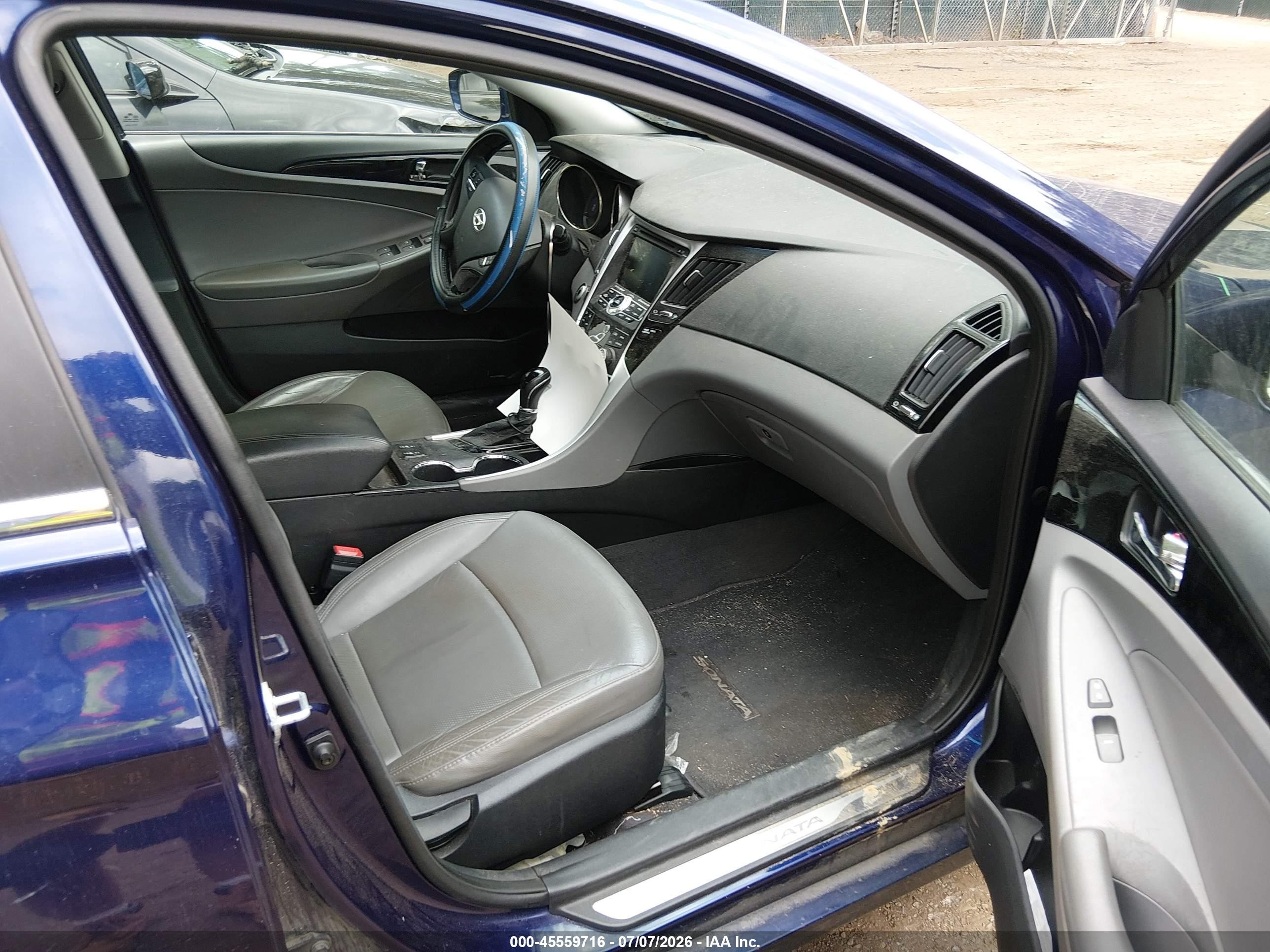 2012 Hyundai Sonata Limited Синий vin: 5NPEC4AC4CH391612