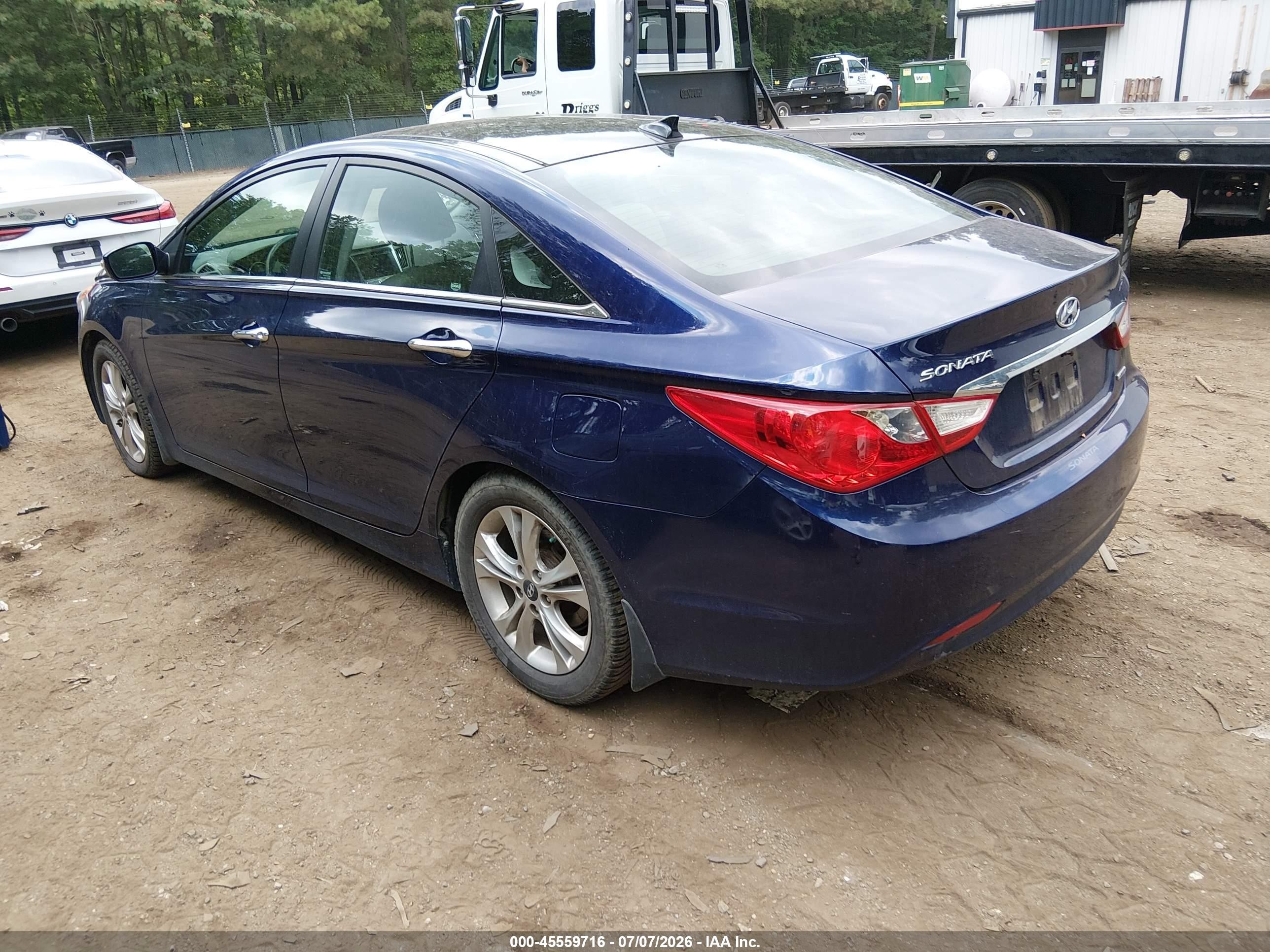 2012 Hyundai Sonata Limited Синий vin: 5NPEC4AC4CH391612