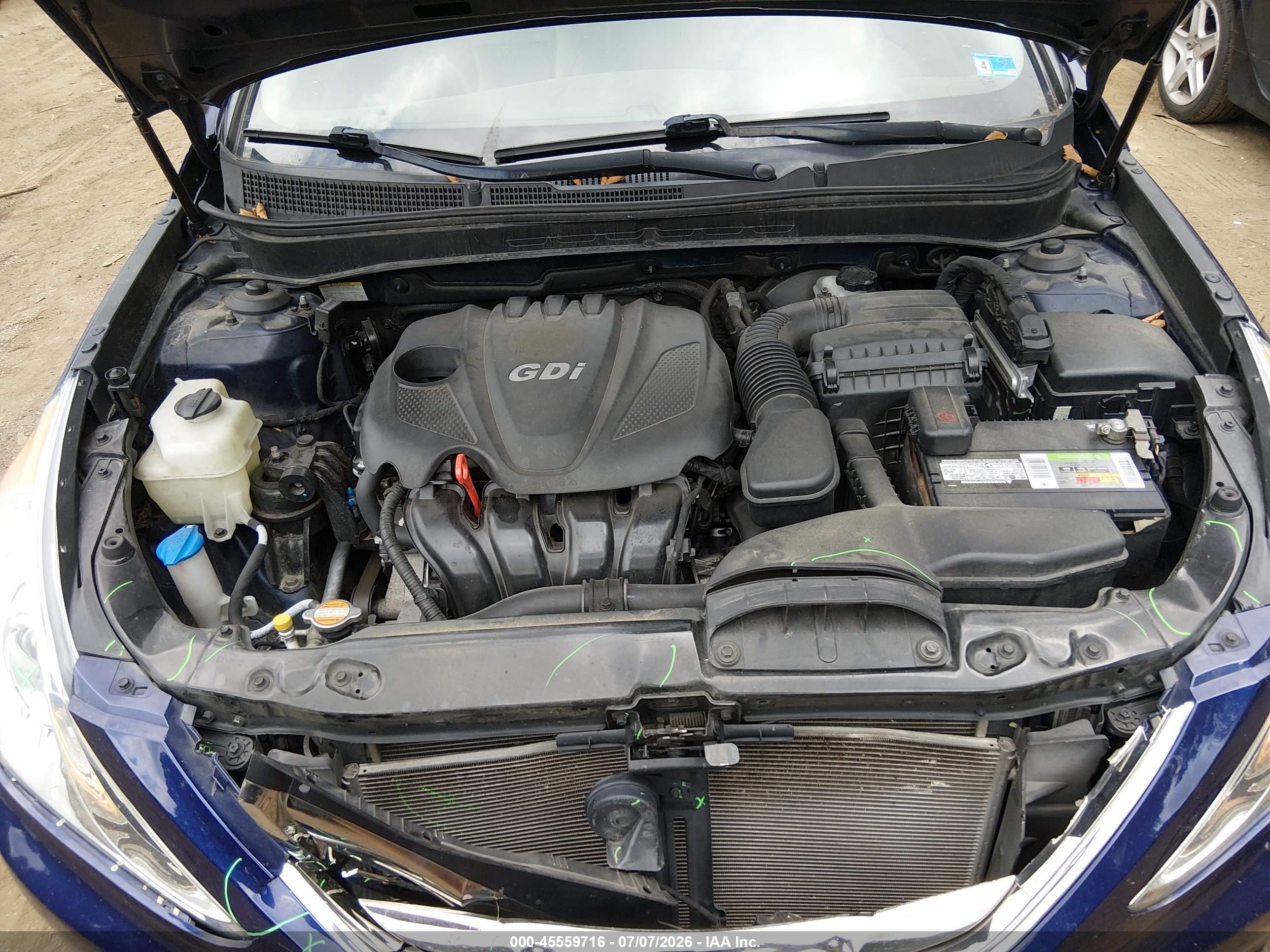 2012 Hyundai Sonata Limited Синий vin: 5NPEC4AC4CH391612