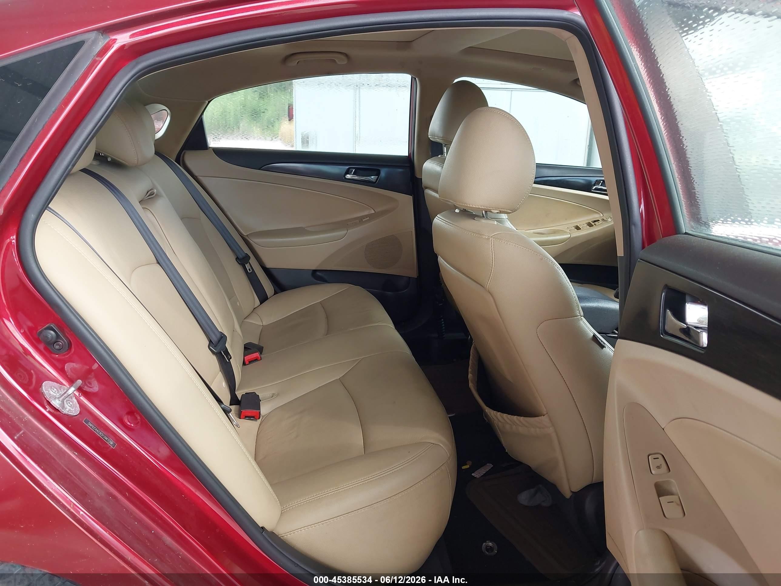 2012 Hyundai Sonata Limited Red vin: 5NPEC4AC4CH396339