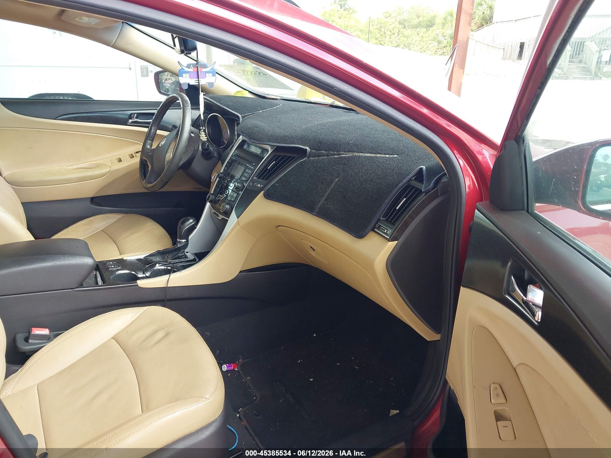 2012 Hyundai Sonata Limited Red vin: 5NPEC4AC4CH396339