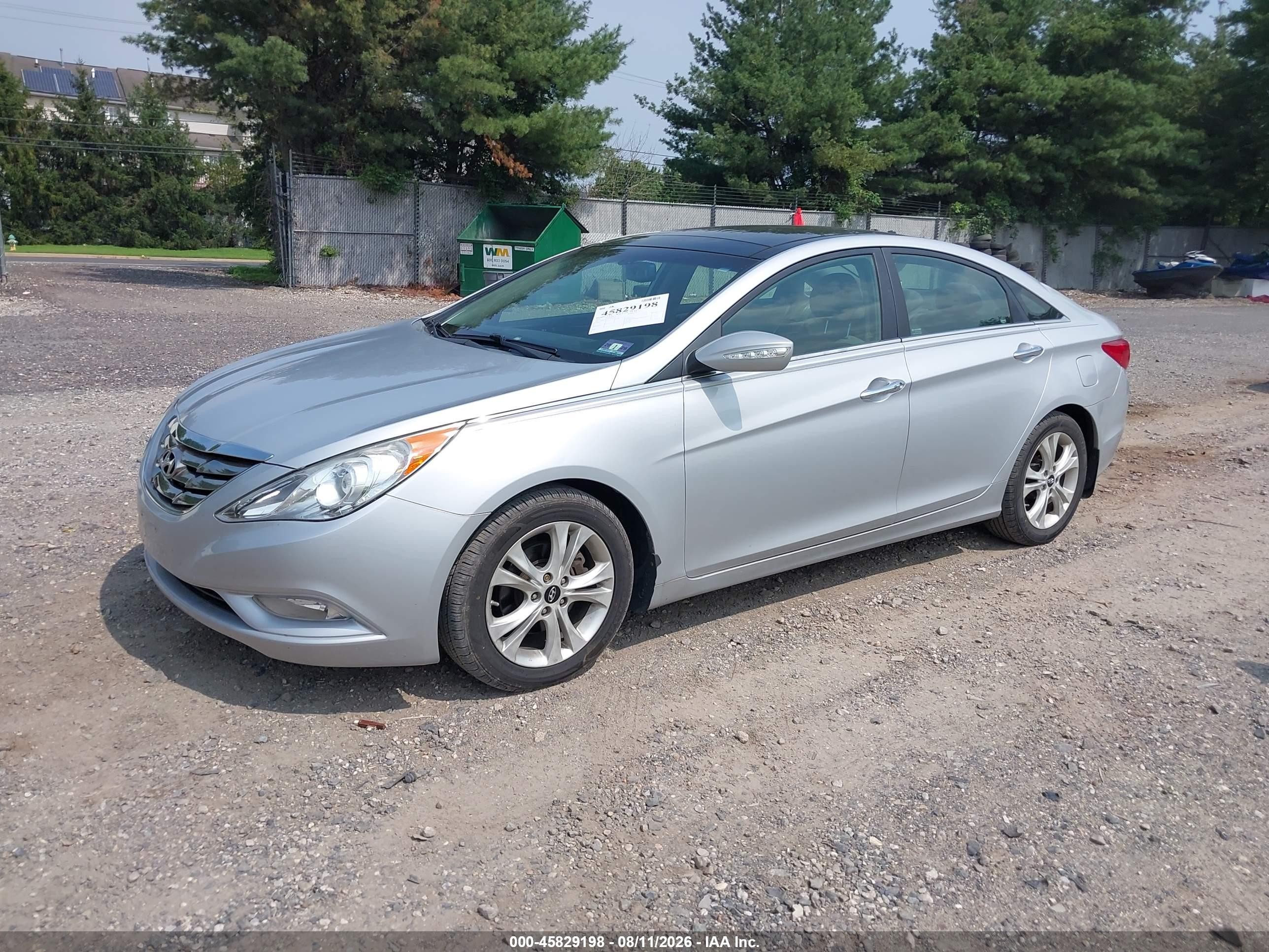 2012 Hyundai Sonata Limited Silver vin: 5NPEC4AC4CH421952