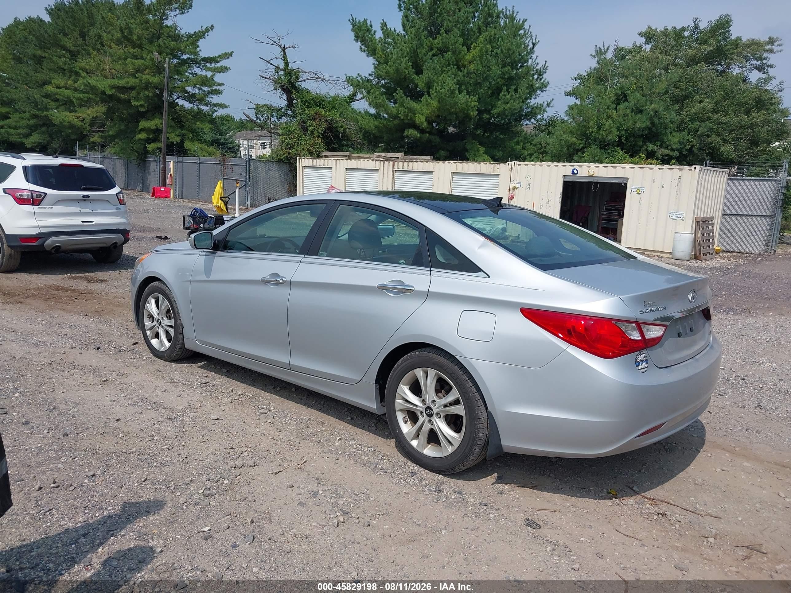 2012 Hyundai Sonata Limited Silver vin: 5NPEC4AC4CH421952