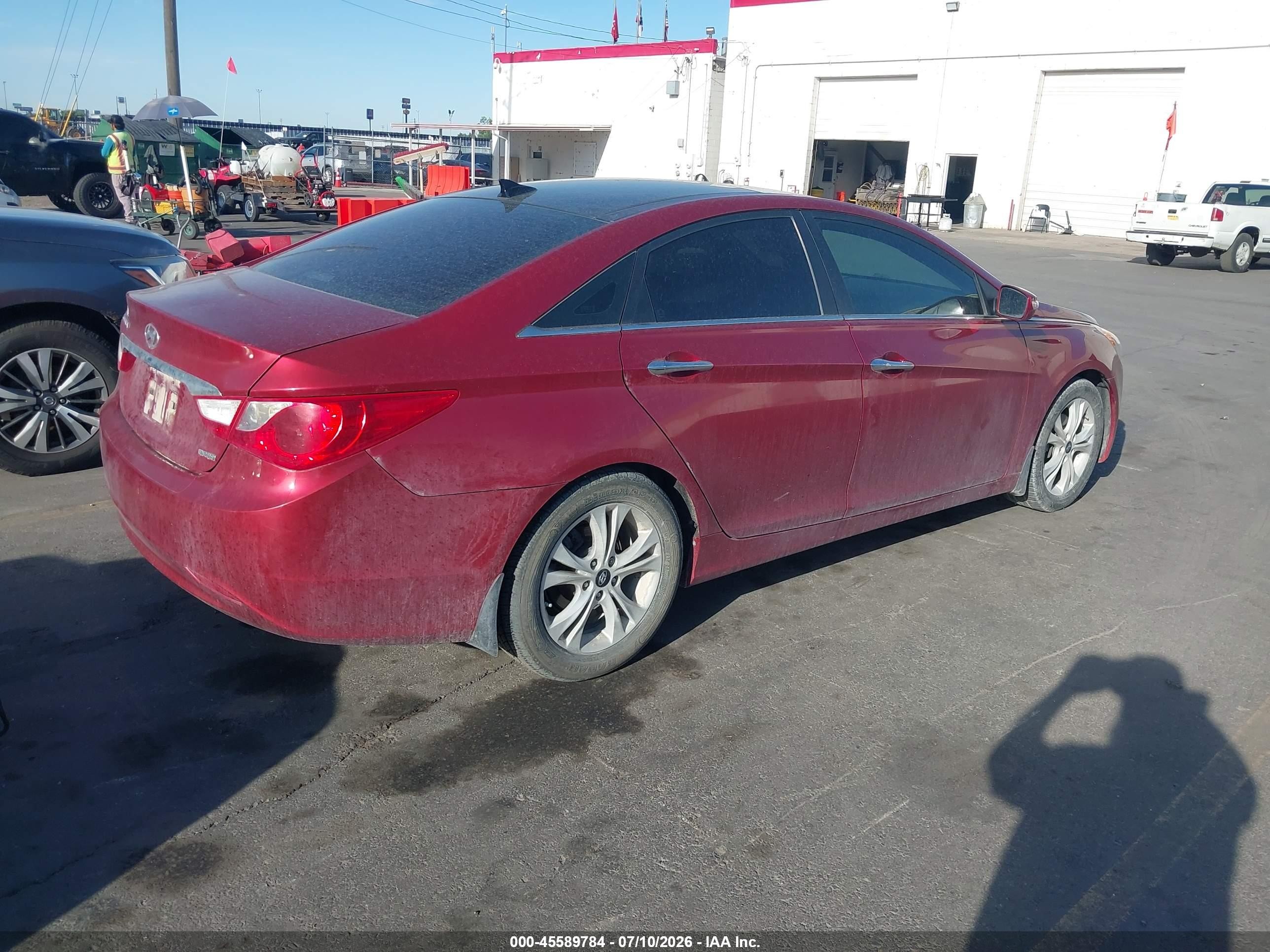2012 Hyundai Sonata Limited Красный vin: 5NPEC4AC4CH428447