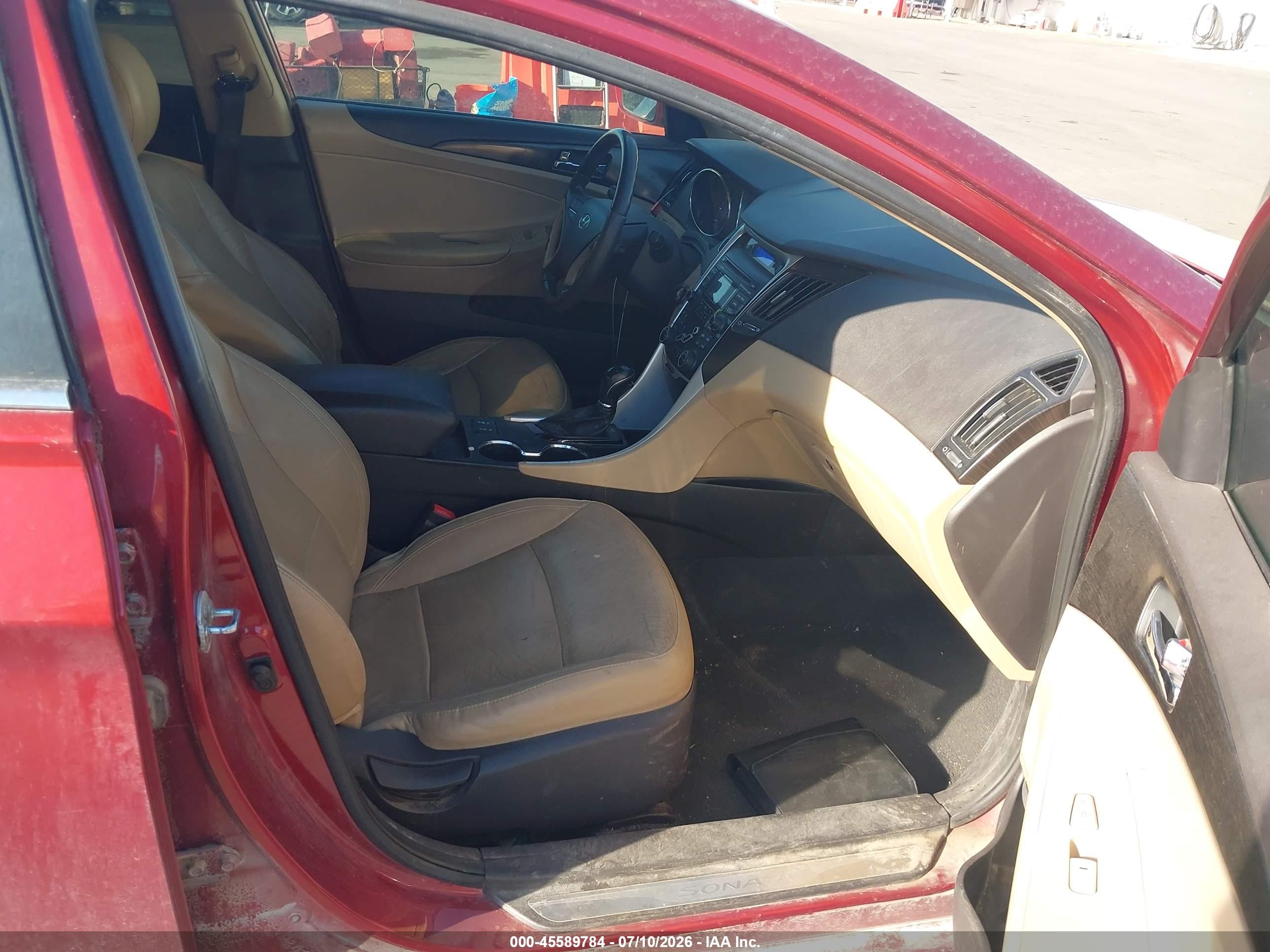 2012 Hyundai Sonata Limited Красный vin: 5NPEC4AC4CH428447