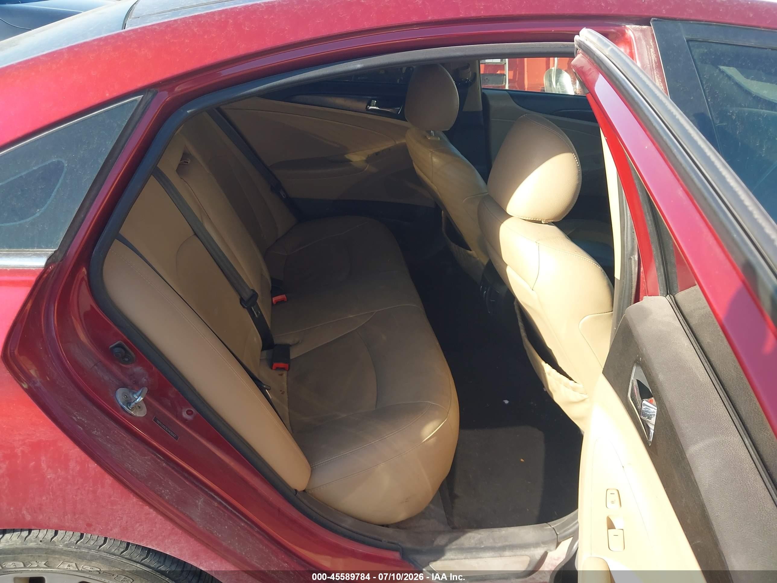 2012 Hyundai Sonata Limited Красный vin: 5NPEC4AC4CH428447
