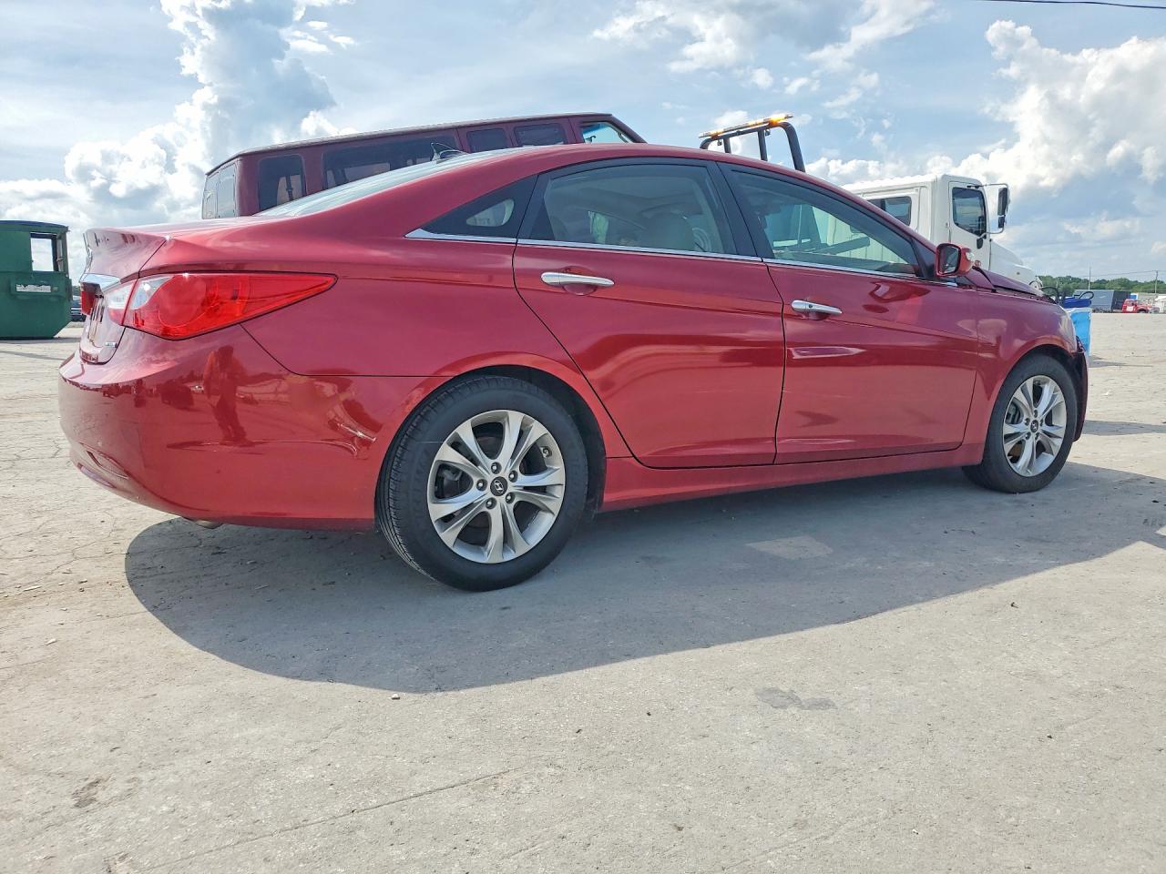 2012 Hyundai Sonata Limited Red vin: 5NPEC4AC4CH437018