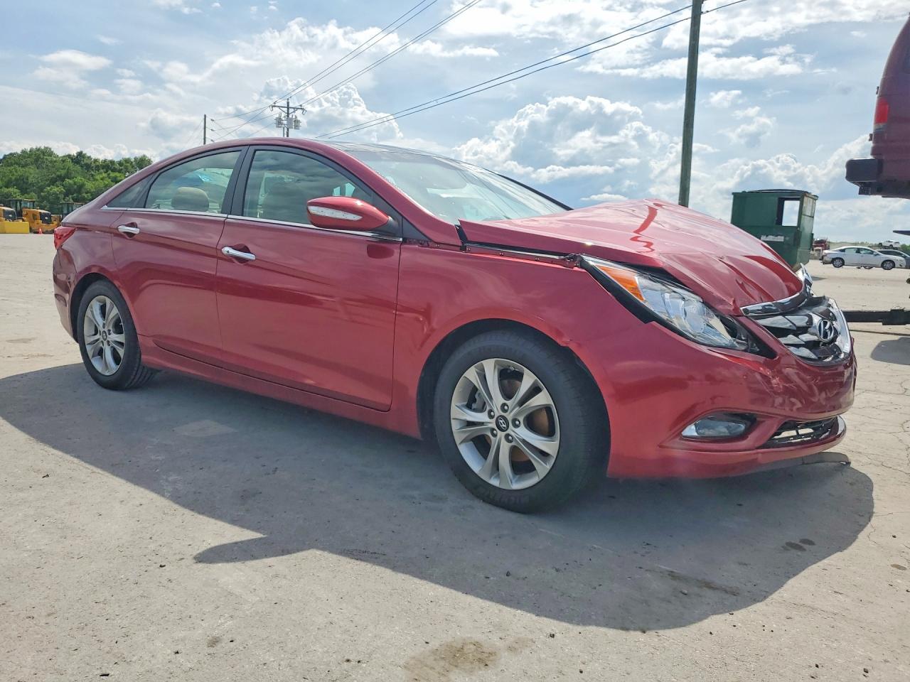2012 Hyundai Sonata Limited Red vin: 5NPEC4AC4CH437018