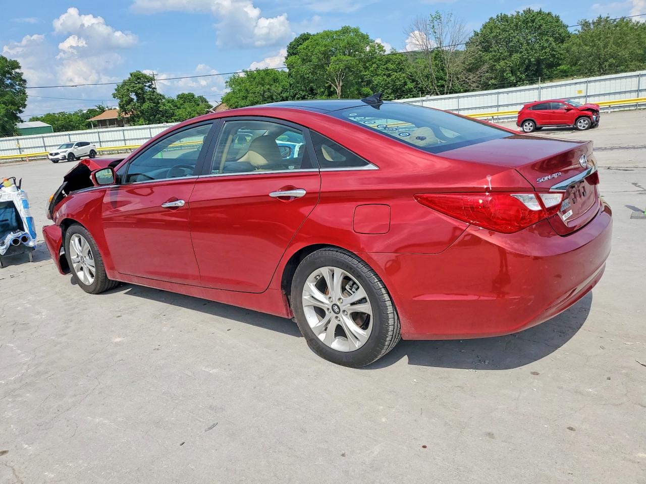 2012 Hyundai Sonata Limited Red vin: 5NPEC4AC4CH437018