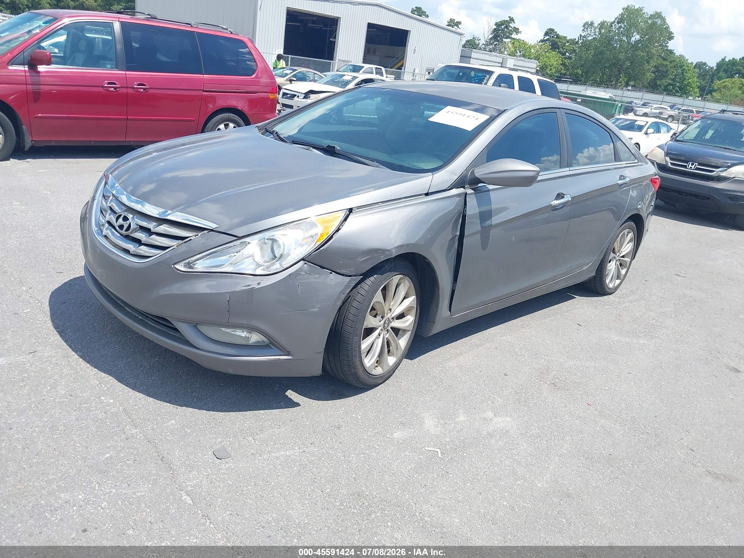 2012 Hyundai Sonata Se Gray vin: 5NPEC4AC4CH456510