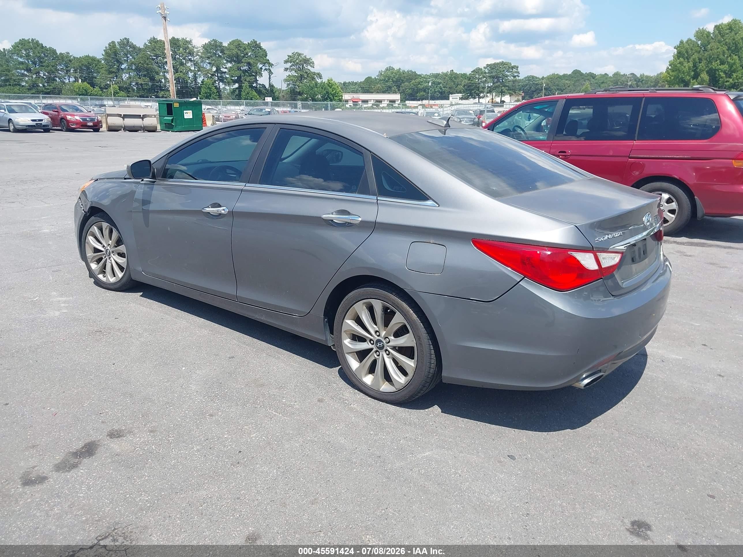2012 Hyundai Sonata Se Gray vin: 5NPEC4AC4CH456510