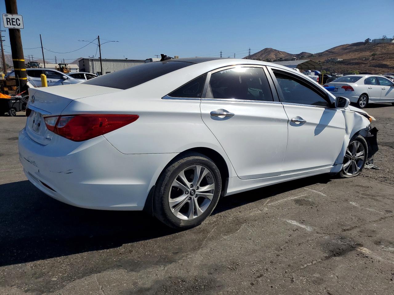 2012 Hyundai Sonata Limited White vin: 5NPEC4AC4CH462131