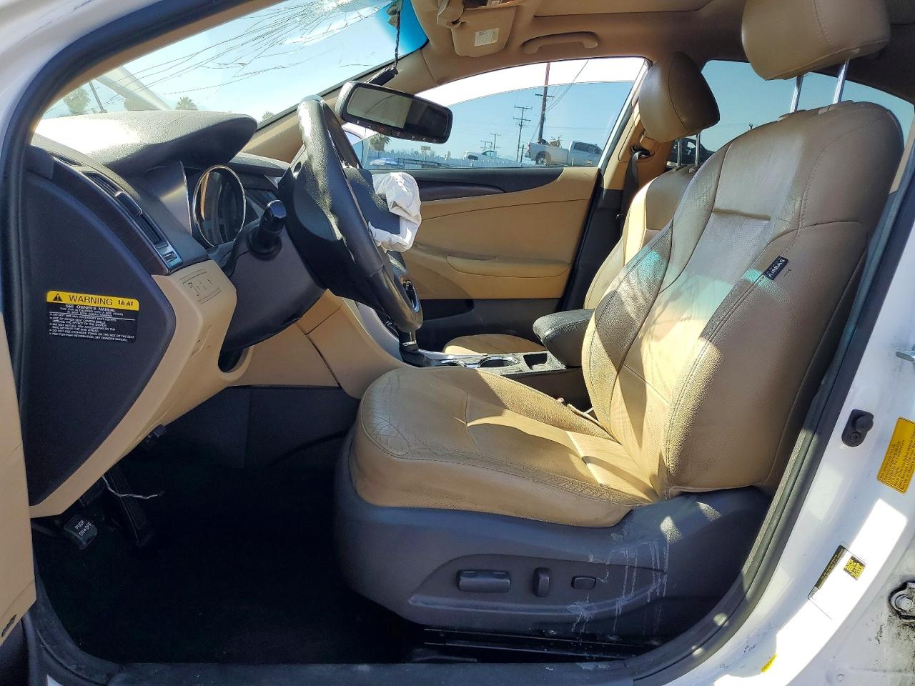 2012 Hyundai Sonata Limited White vin: 5NPEC4AC4CH462131