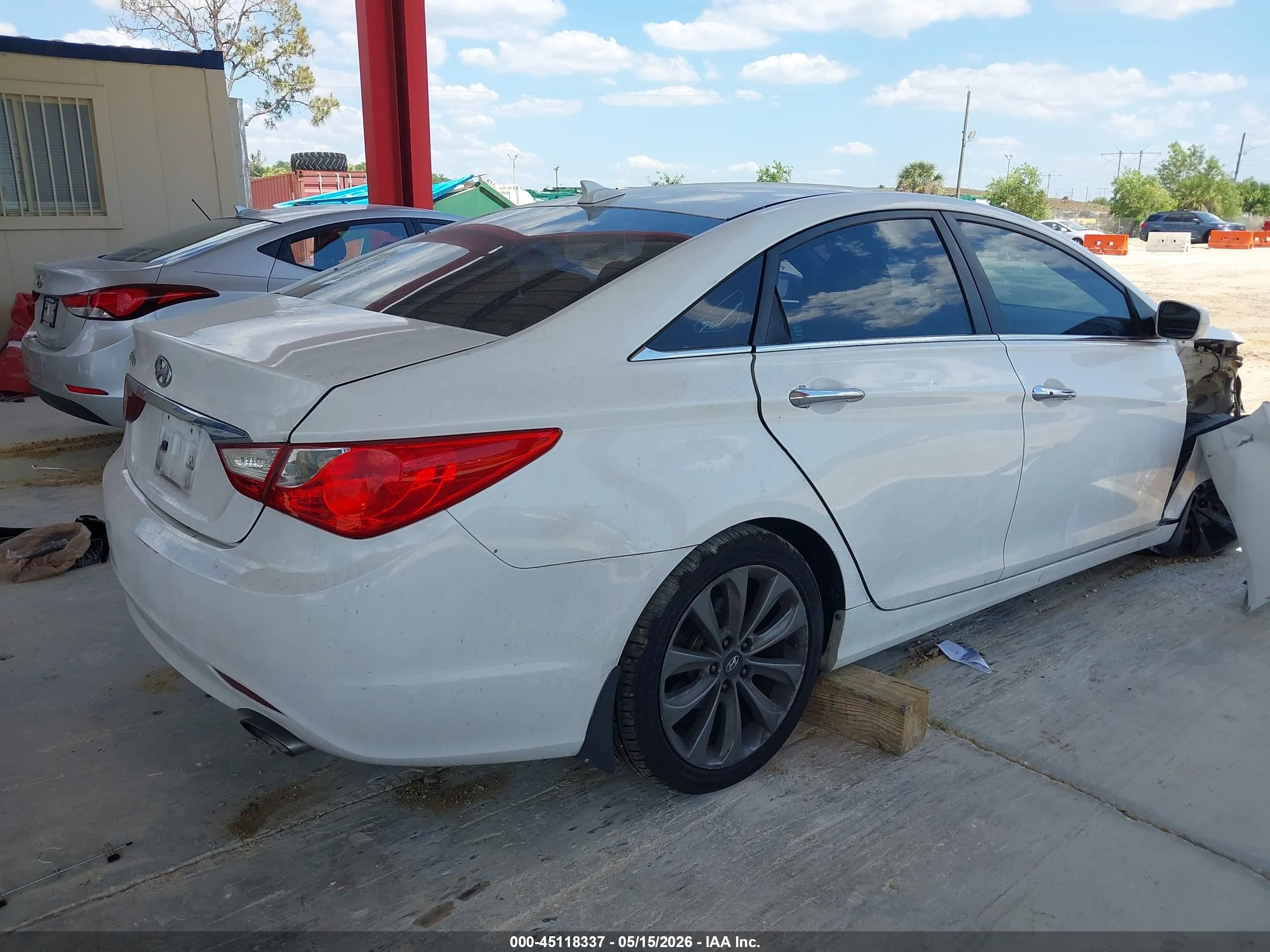 2012 Hyundai Sonata Se White vin: 5NPEC4AC4CH479866