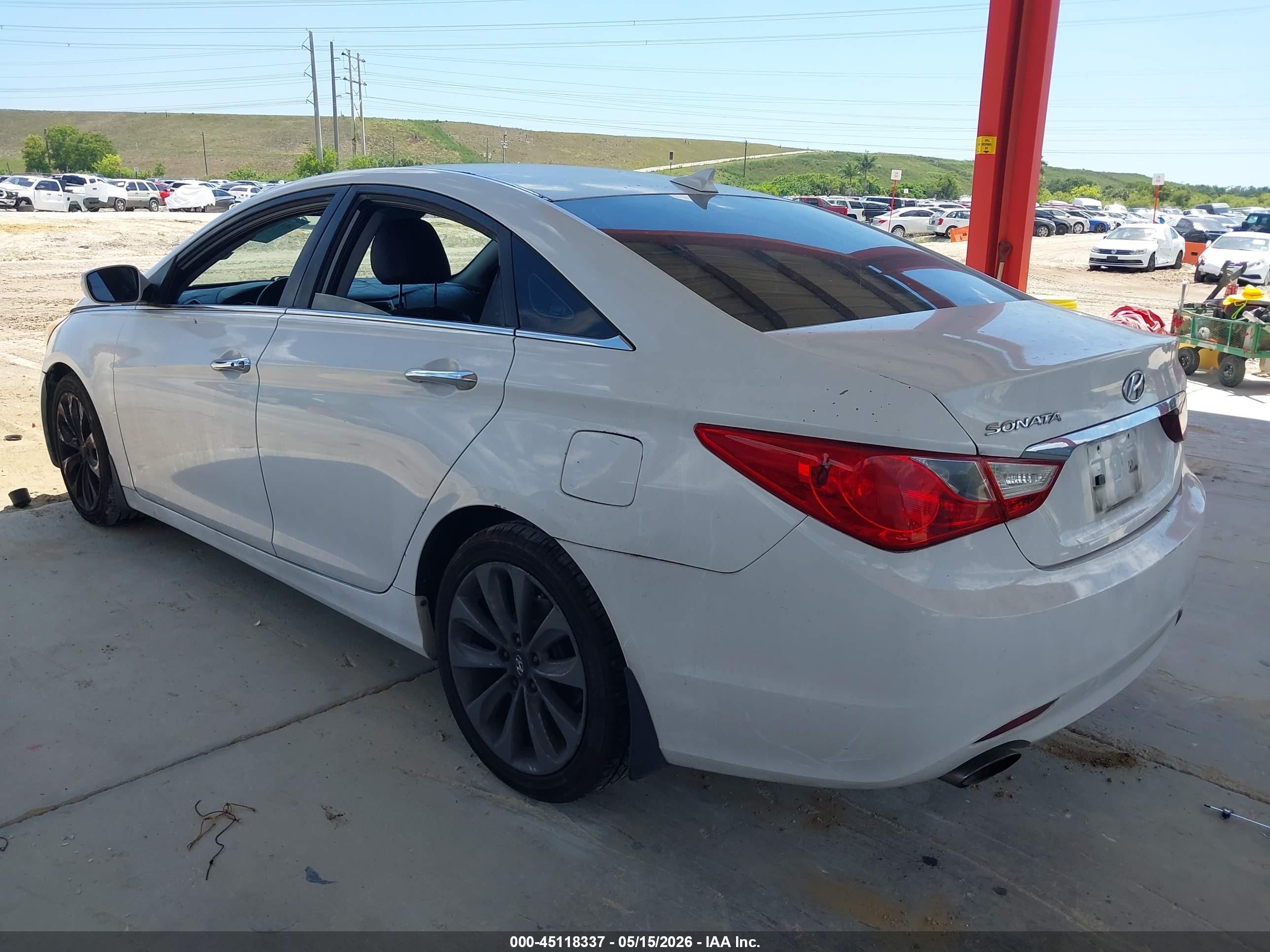 2012 Hyundai Sonata Se White vin: 5NPEC4AC4CH479866