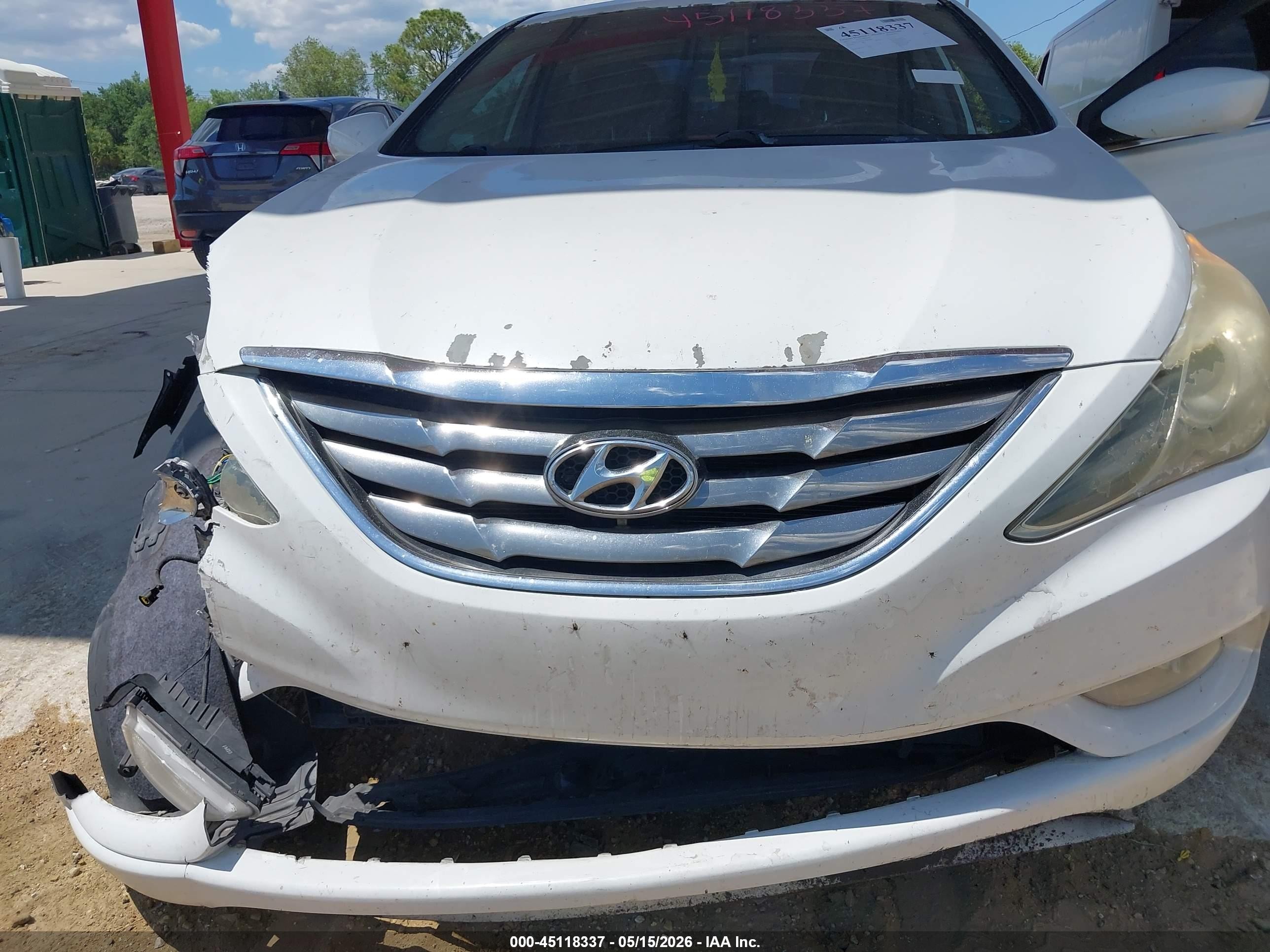 2012 Hyundai Sonata Se White vin: 5NPEC4AC4CH479866