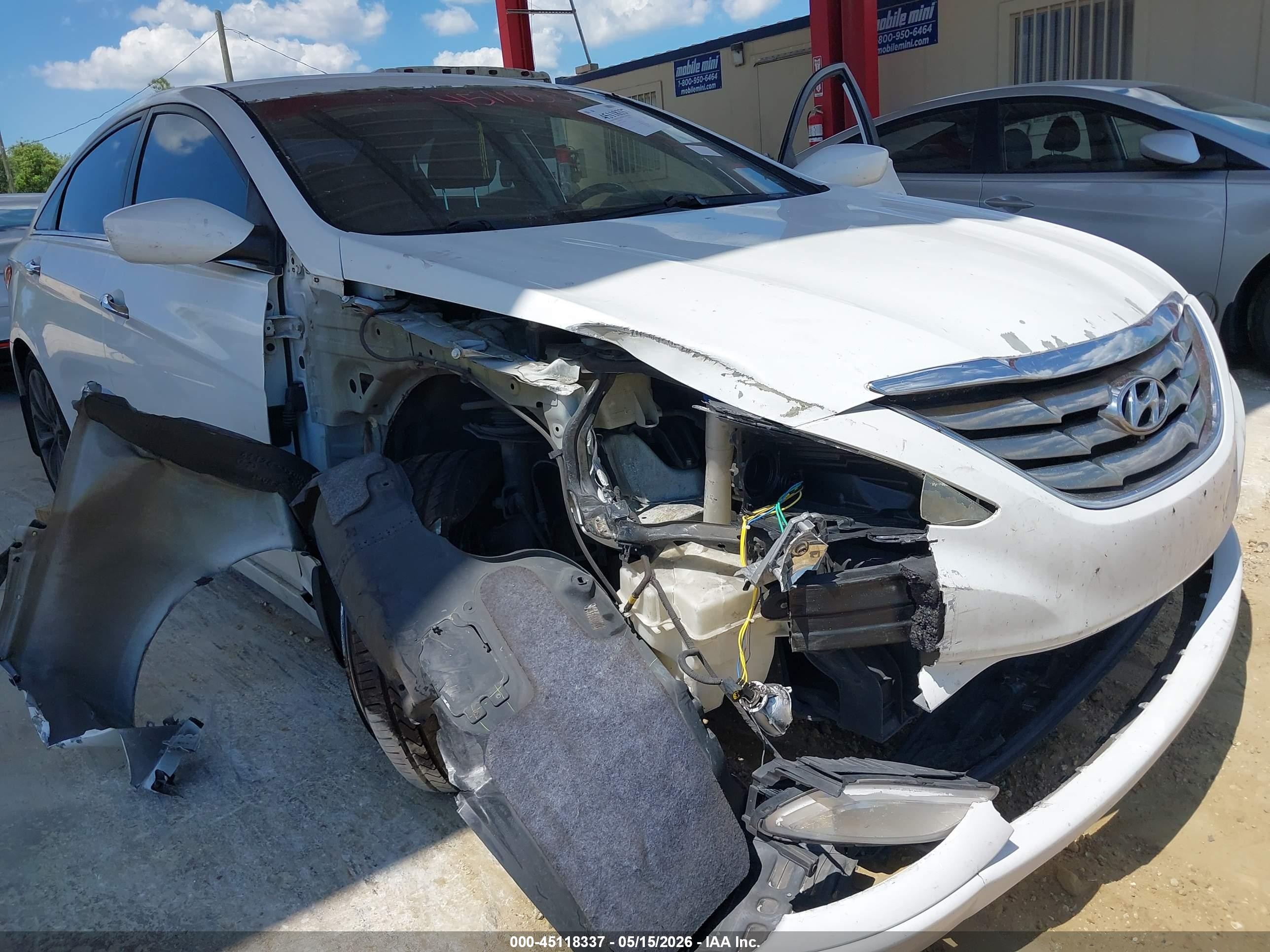 2012 Hyundai Sonata Se White vin: 5NPEC4AC4CH479866