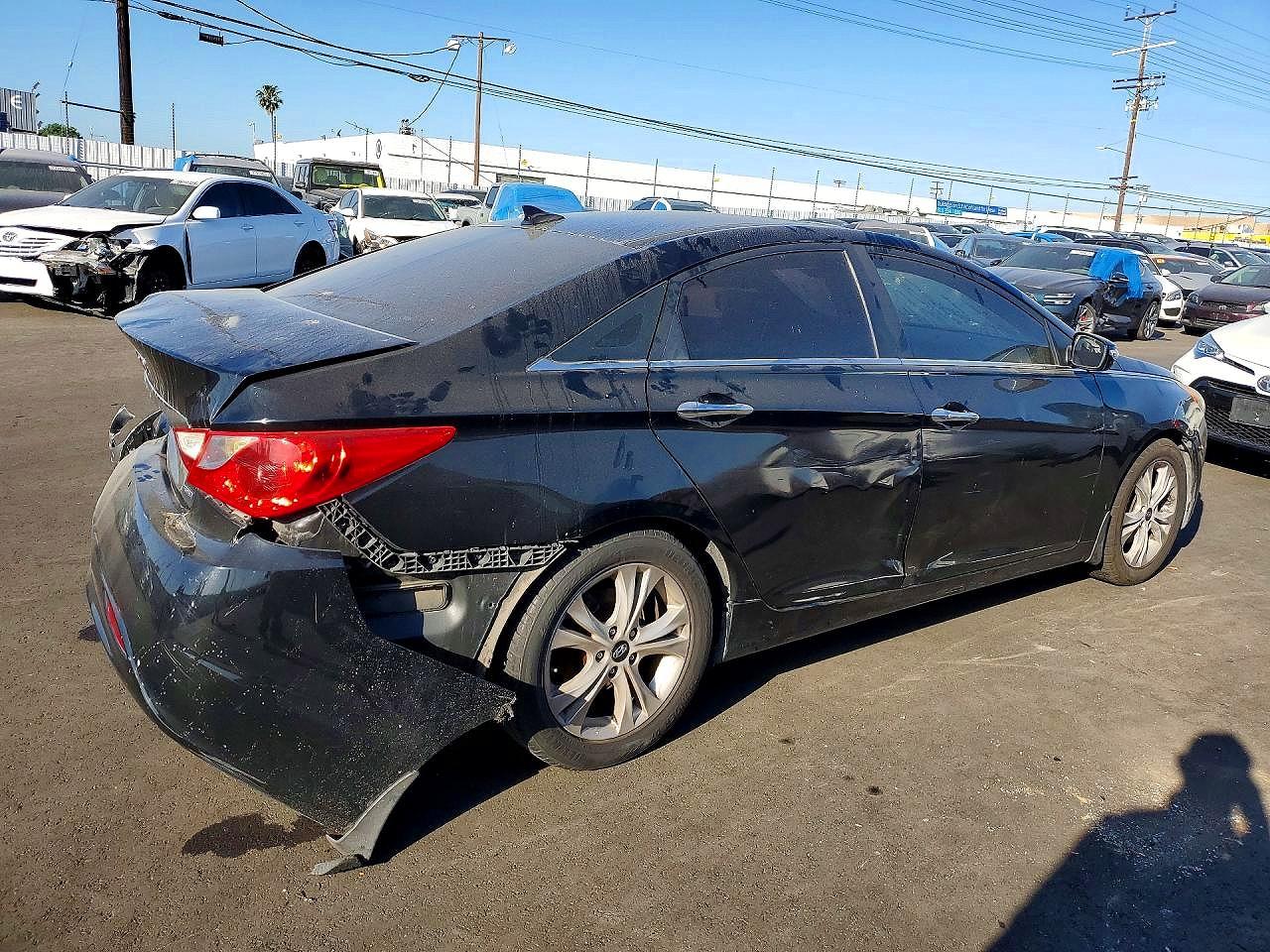 2012 Hyundai Sonata Limited Black vin: 5NPEC4AC4CH492259