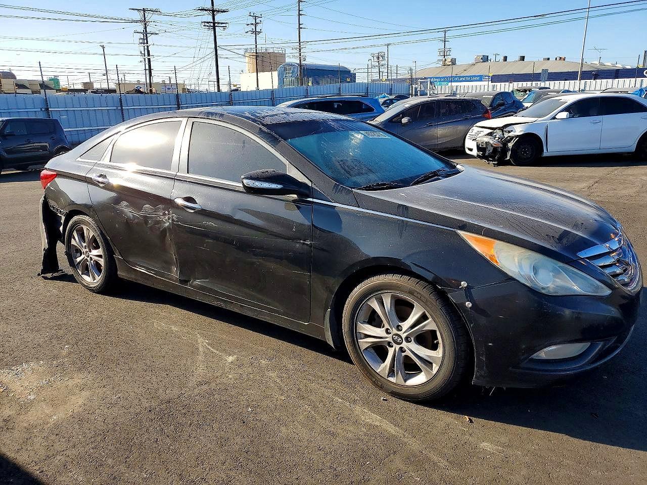 2012 Hyundai Sonata Limited Black vin: 5NPEC4AC4CH492259