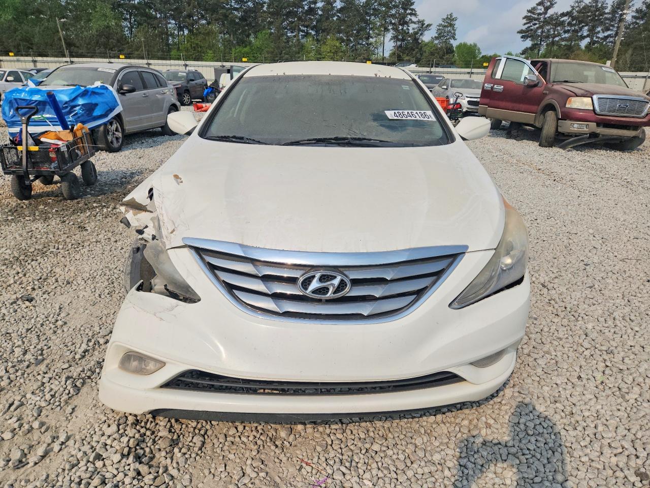 2013 Hyundai Sonata Se White vin: 5NPEC4AC4DH543700
