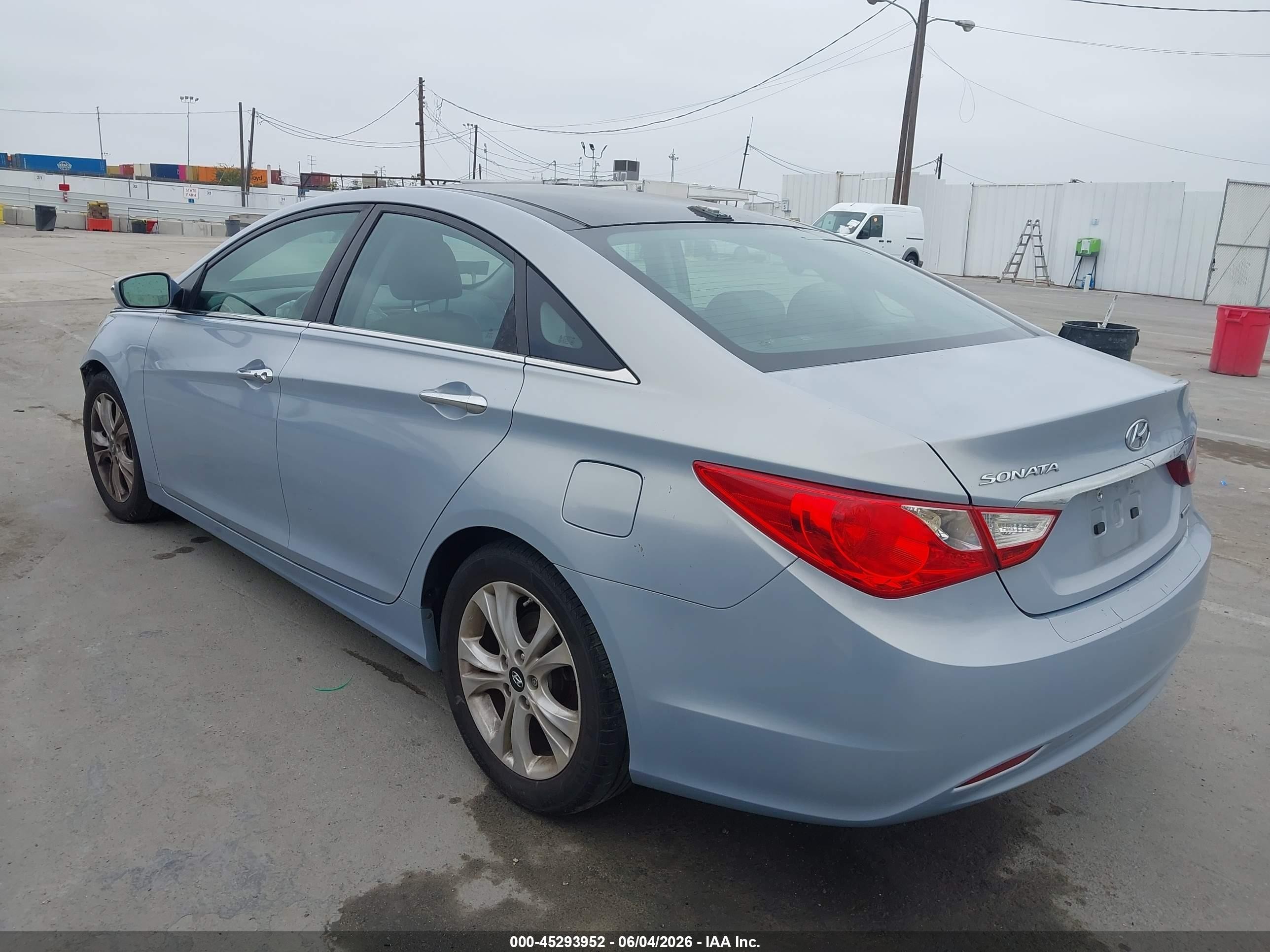 2013 Hyundai Sonata Limited Light Blue vin: 5NPEC4AC4DH567558