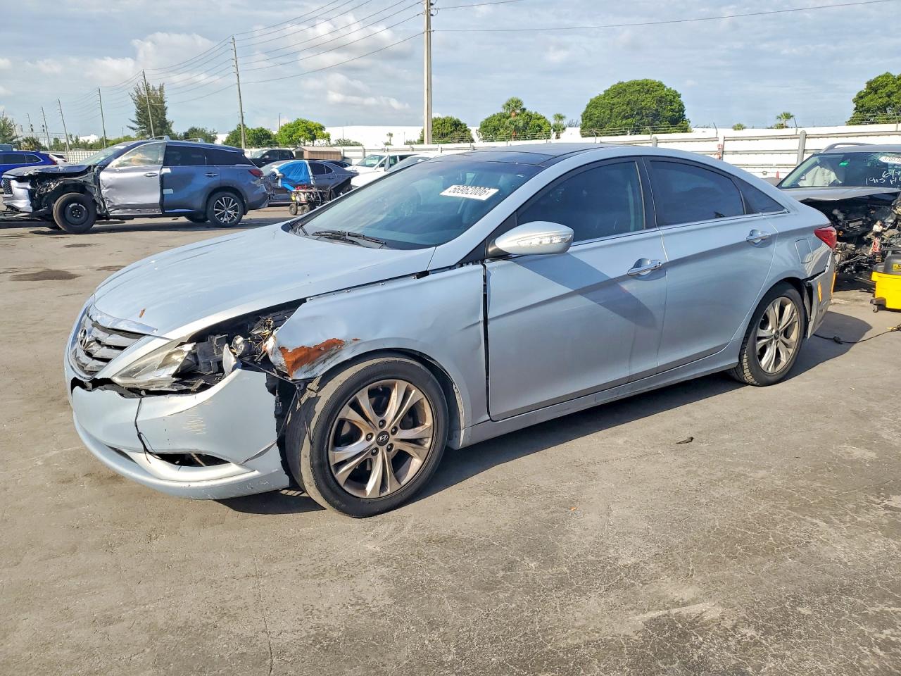 2013 Hyundai Sonata Limited Blue vin: 5NPEC4AC4DH577717