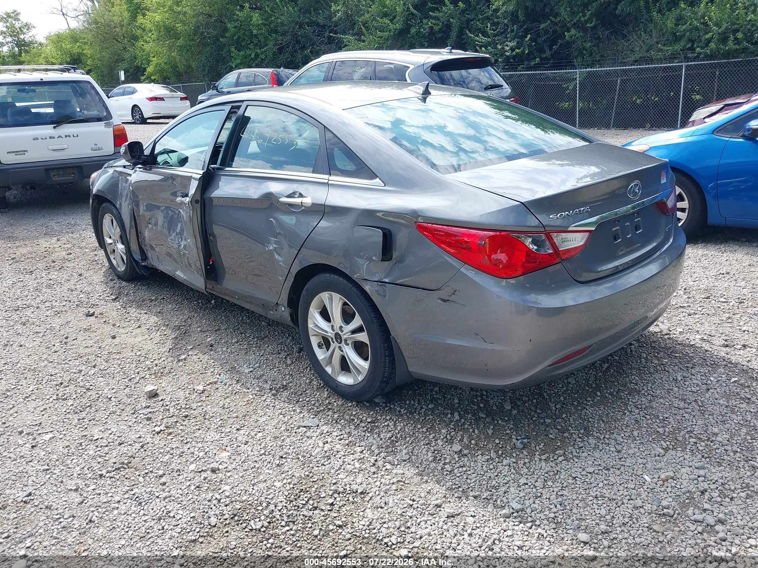 2013 Hyundai Sonata Limited Gray vin: 5NPEC4AC4DH628536