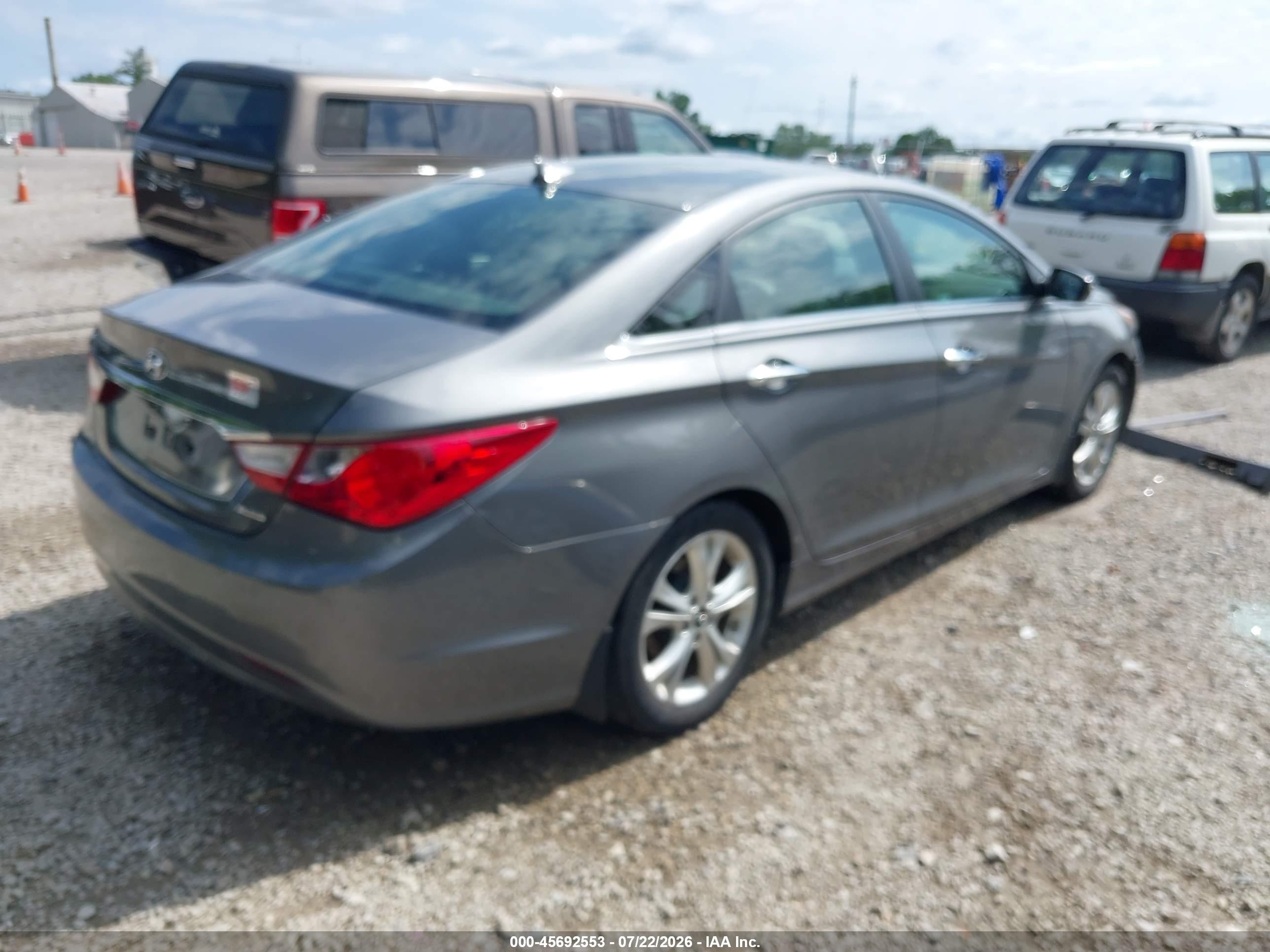 2013 Hyundai Sonata Limited Gray vin: 5NPEC4AC4DH628536