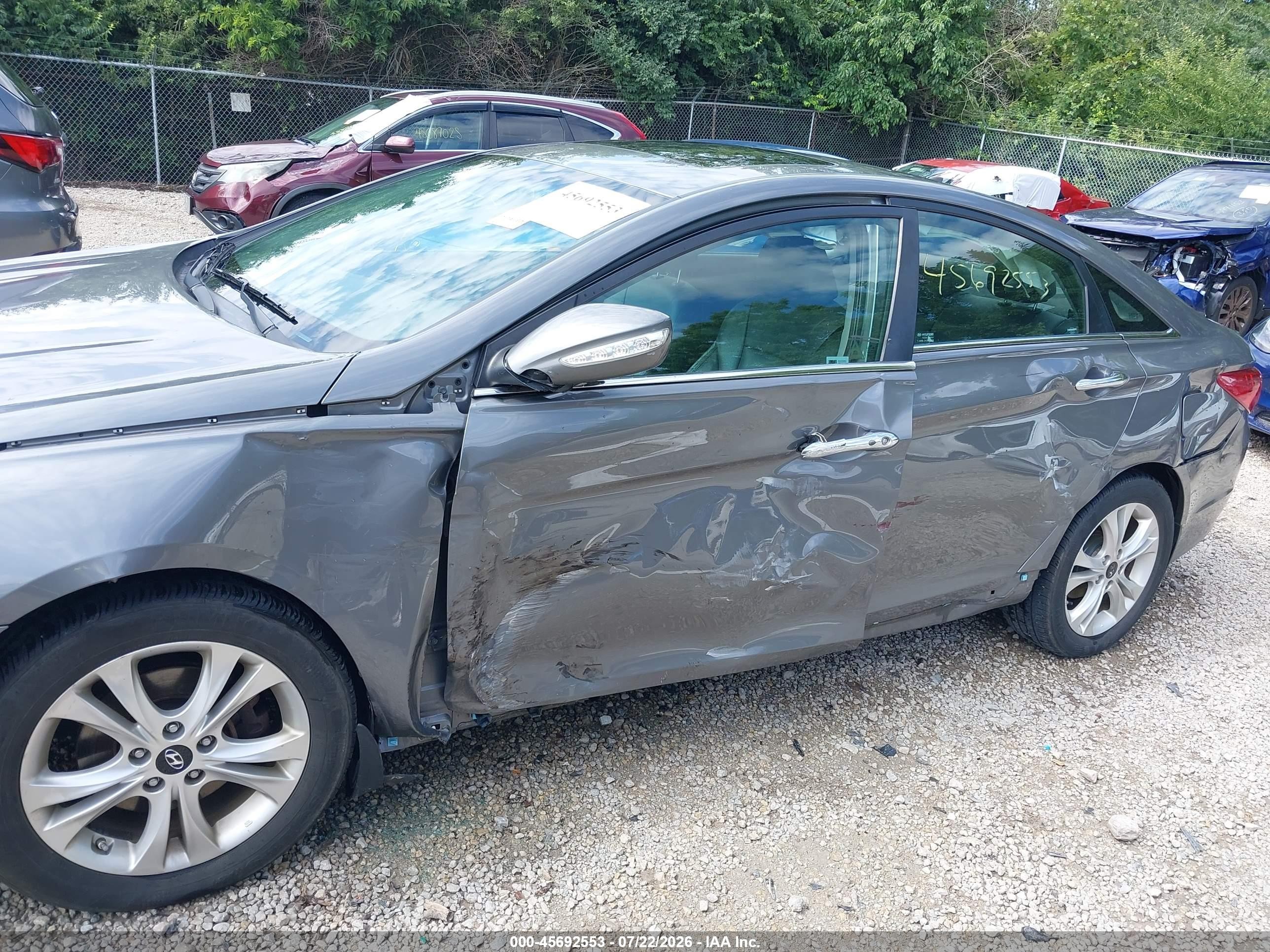 2013 Hyundai Sonata Limited Gray vin: 5NPEC4AC4DH628536