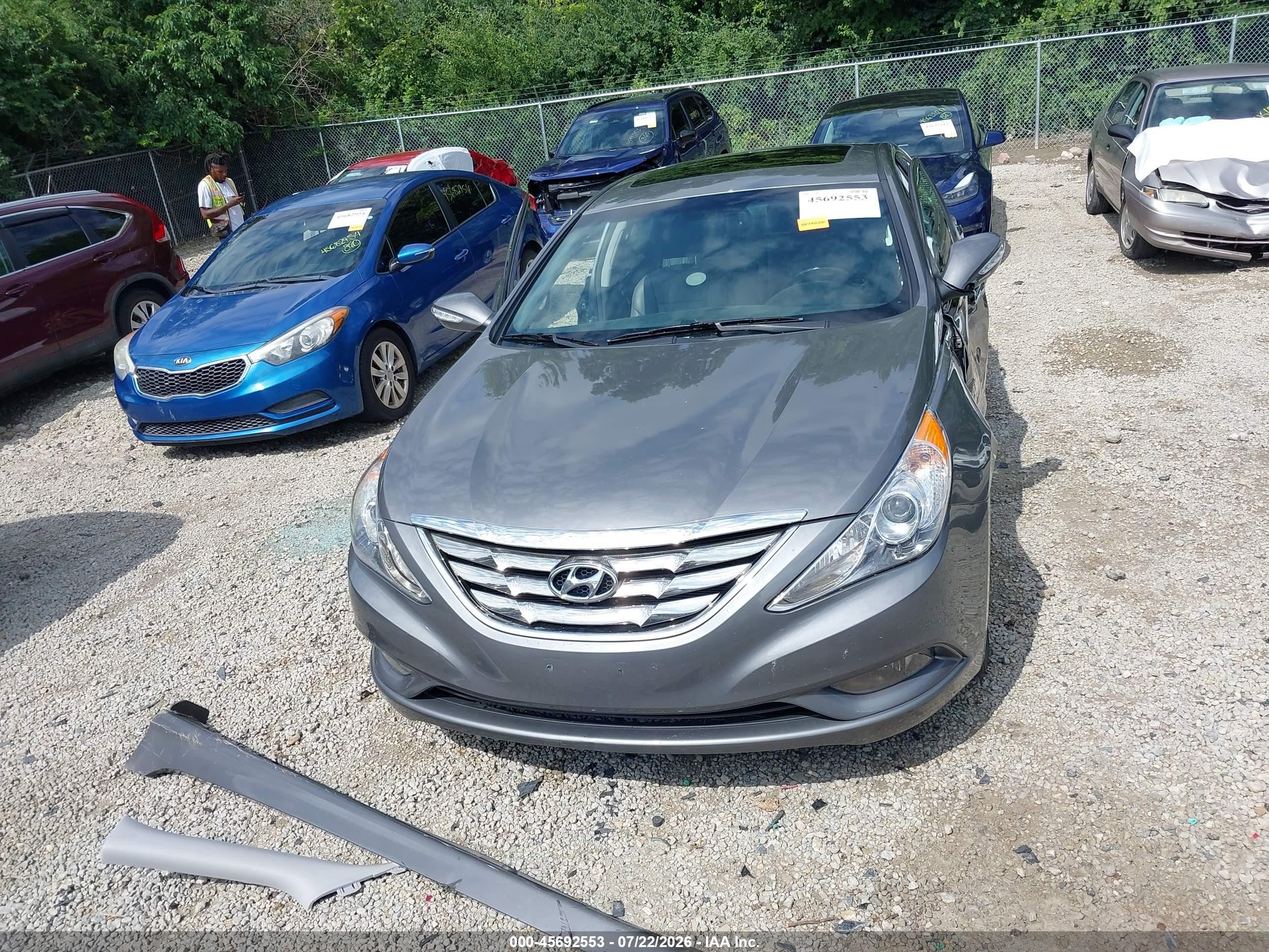 2013 Hyundai Sonata Limited Gray vin: 5NPEC4AC4DH628536
