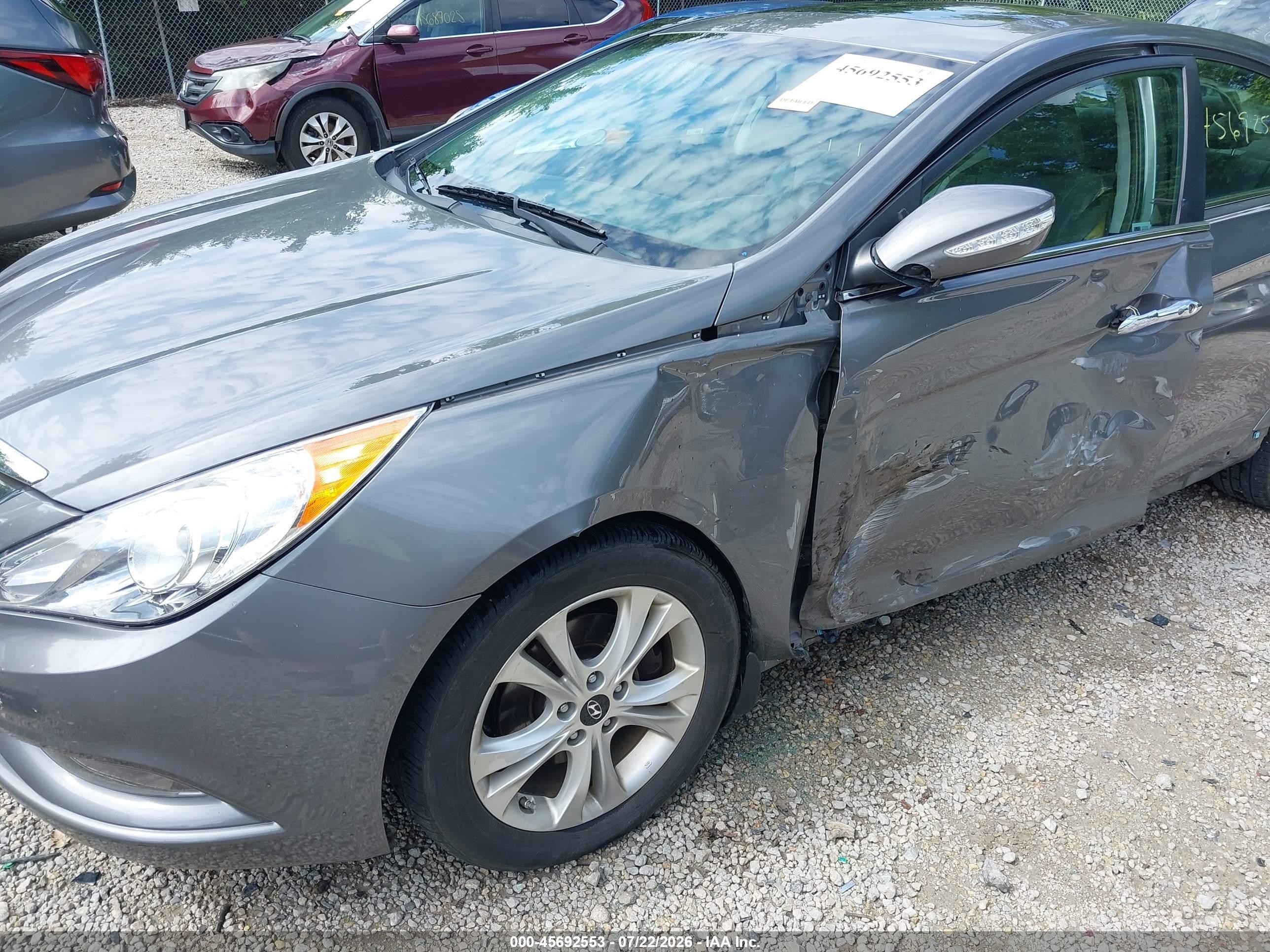 2013 Hyundai Sonata Limited Gray vin: 5NPEC4AC4DH628536