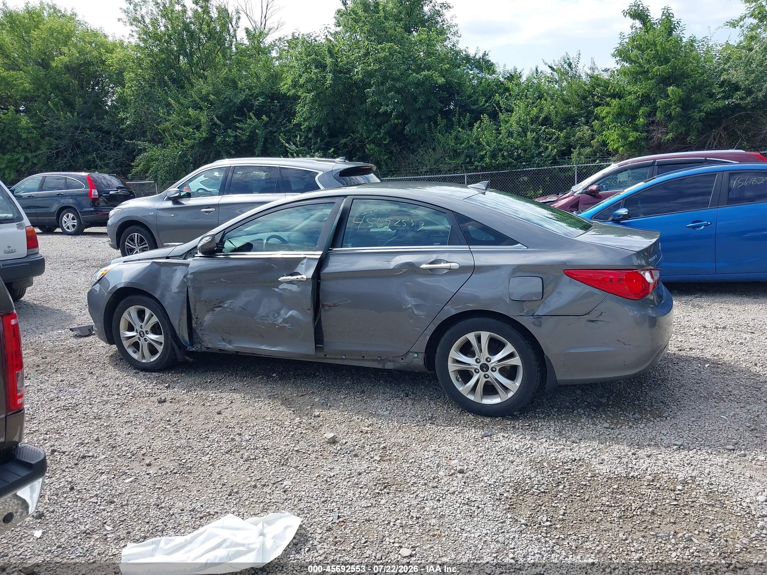 2013 Hyundai Sonata Limited Gray vin: 5NPEC4AC4DH628536