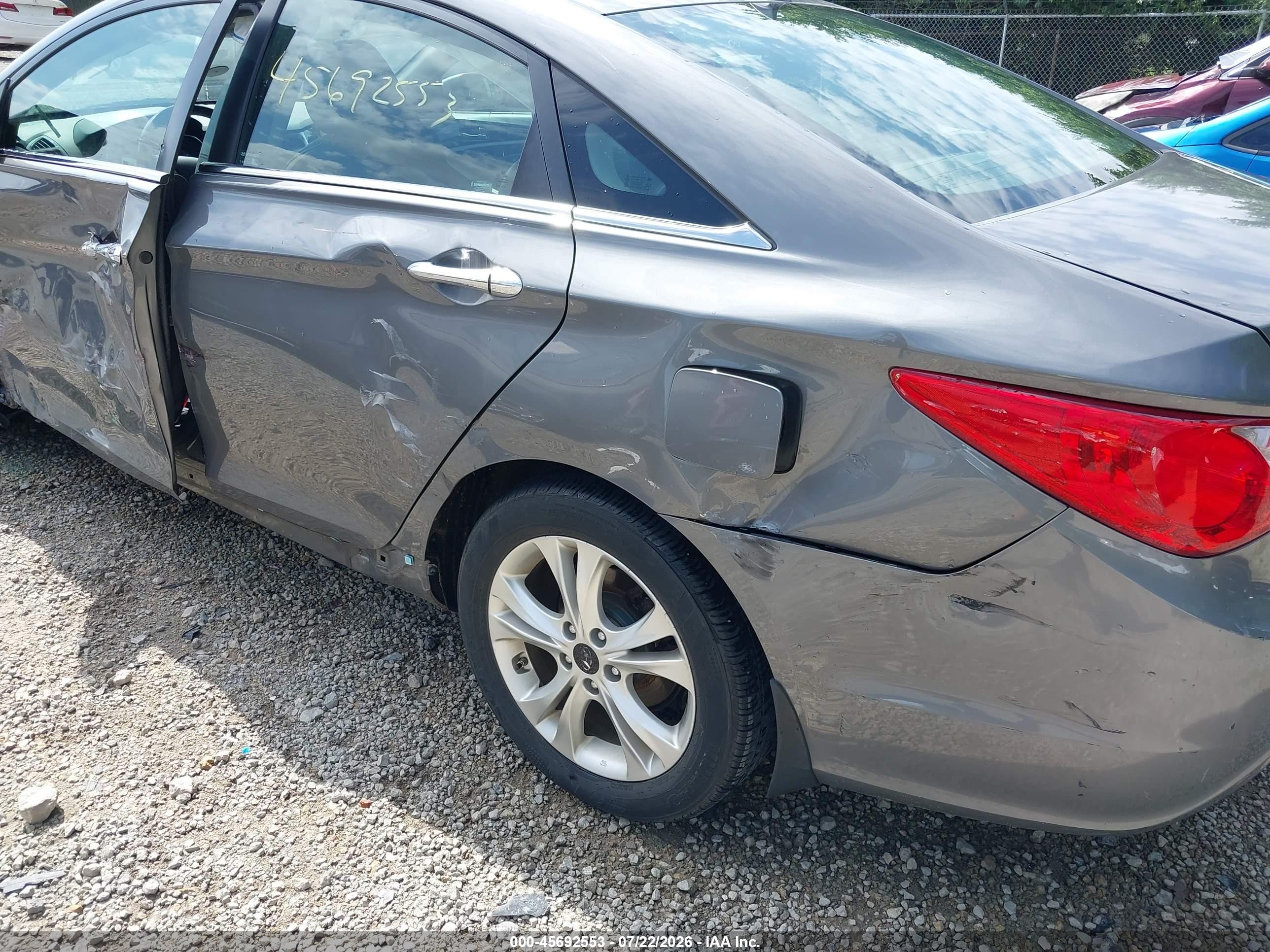 2013 Hyundai Sonata Limited Gray vin: 5NPEC4AC4DH628536