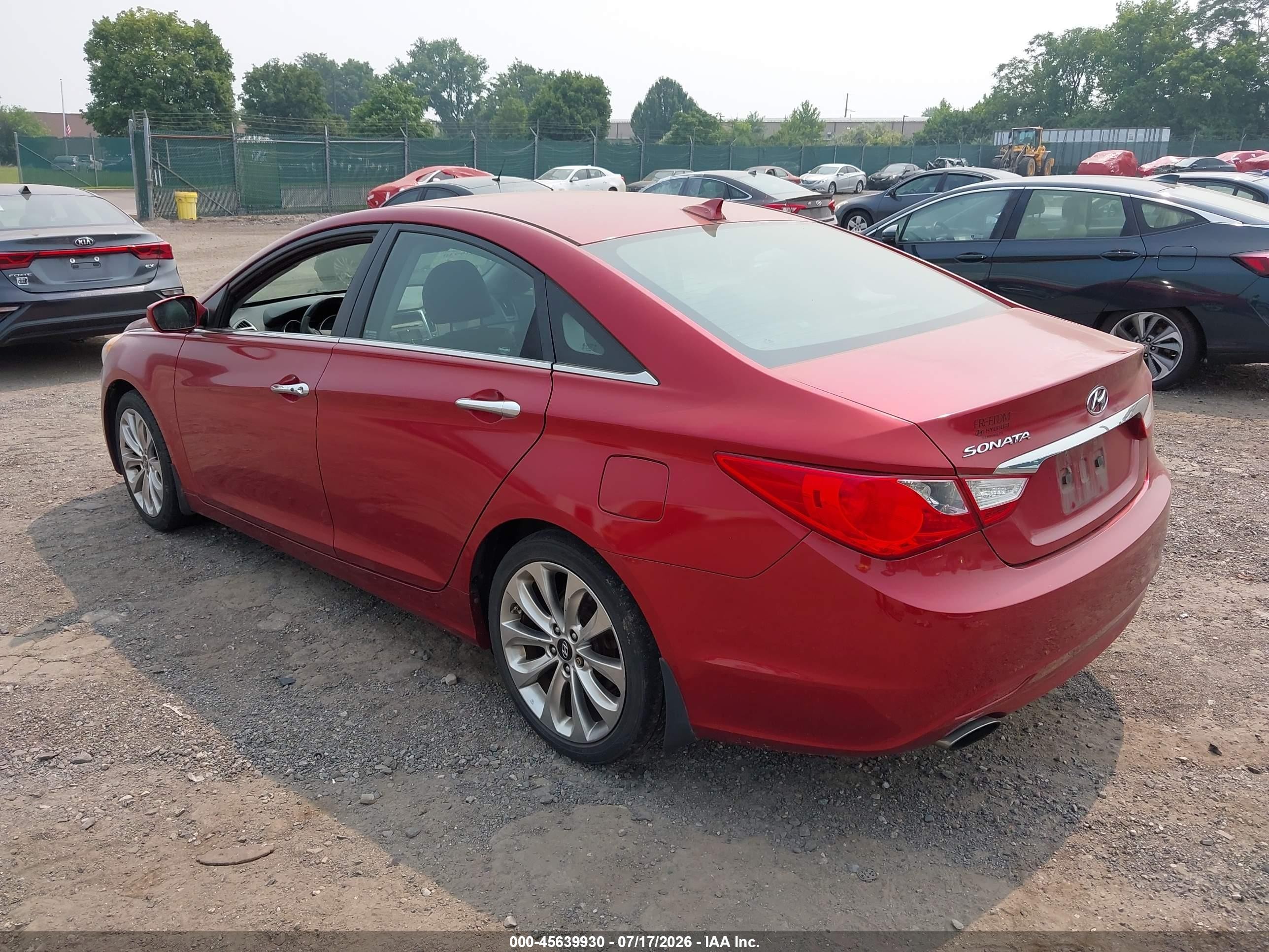 2013 Hyundai Sonata Se Red vin: 5NPEC4AC4DH655915