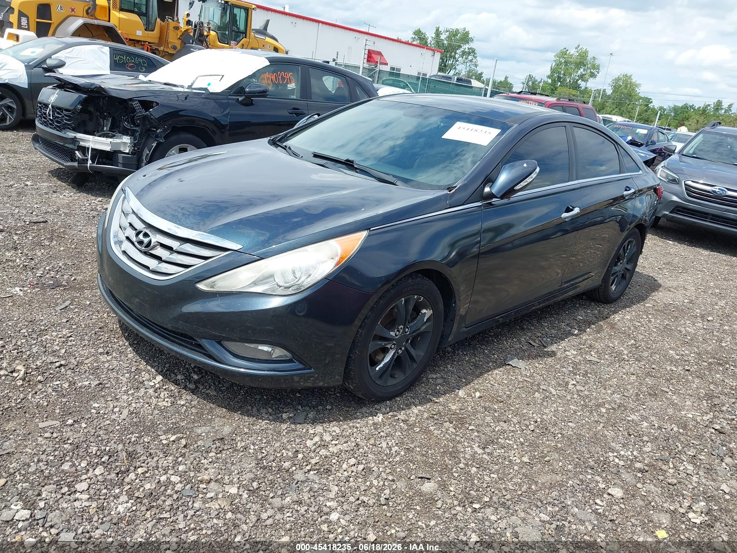 2013 Hyundai Sonata Limited Dark Blue vin: 5NPEC4AC4DH658443