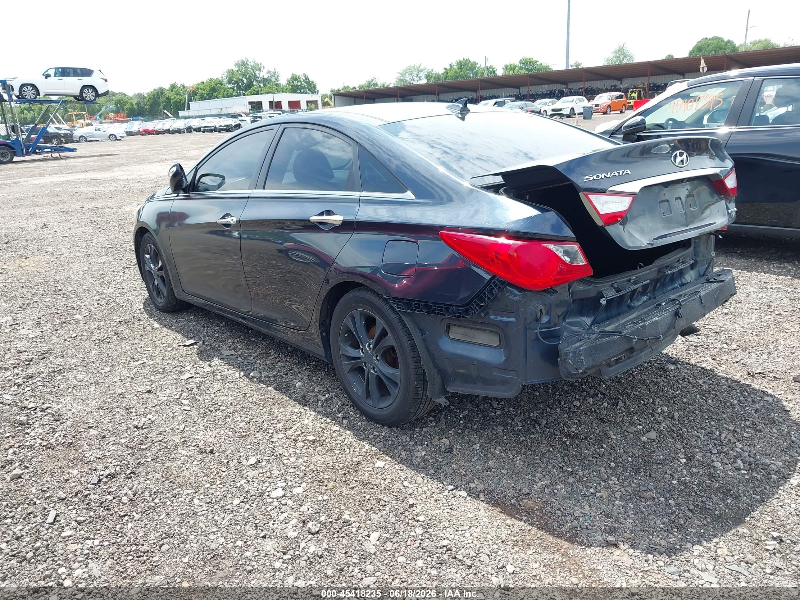 2013 Hyundai Sonata Limited Dark Blue vin: 5NPEC4AC4DH658443