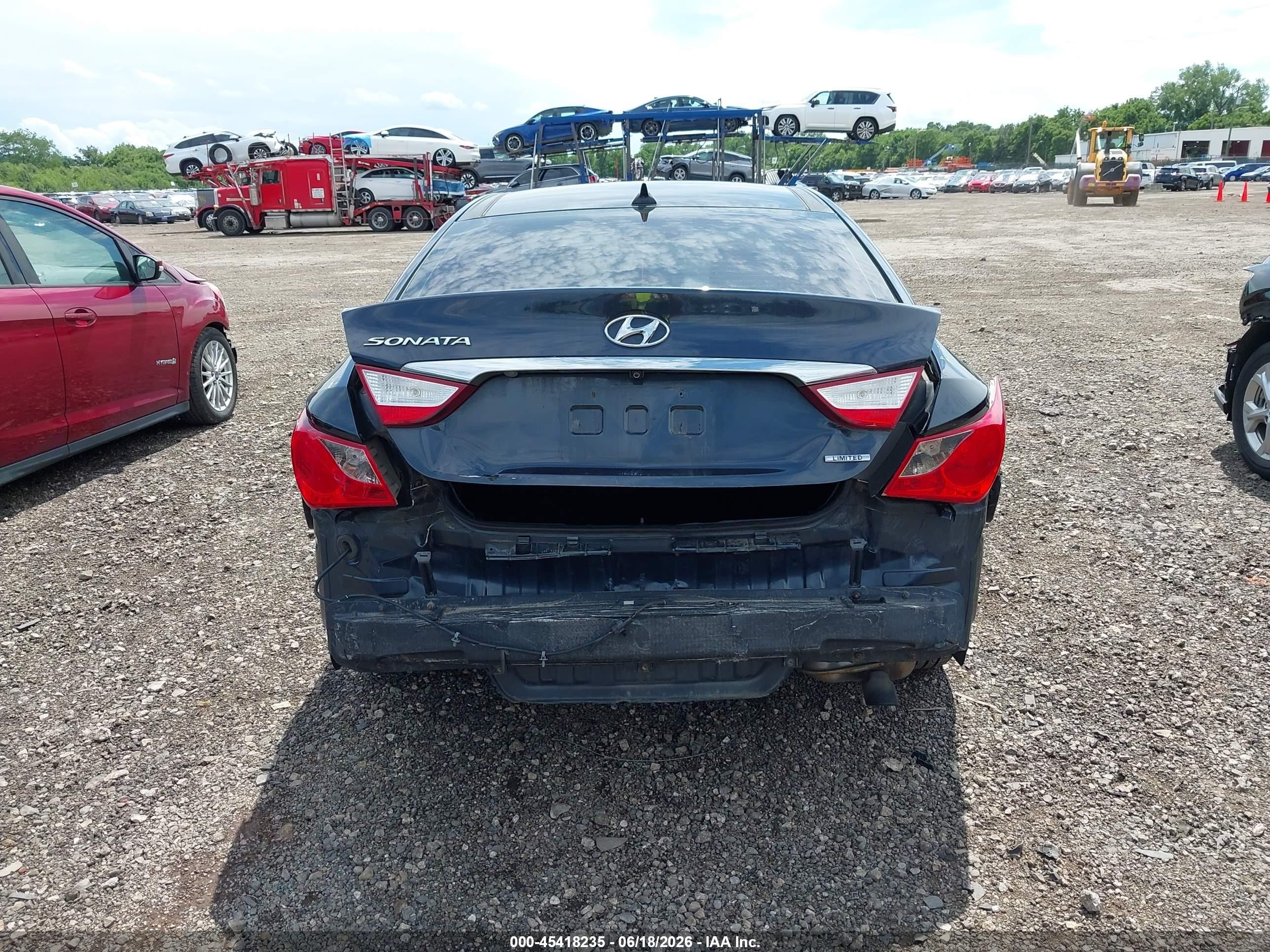 2013 Hyundai Sonata Limited Dark Blue vin: 5NPEC4AC4DH658443