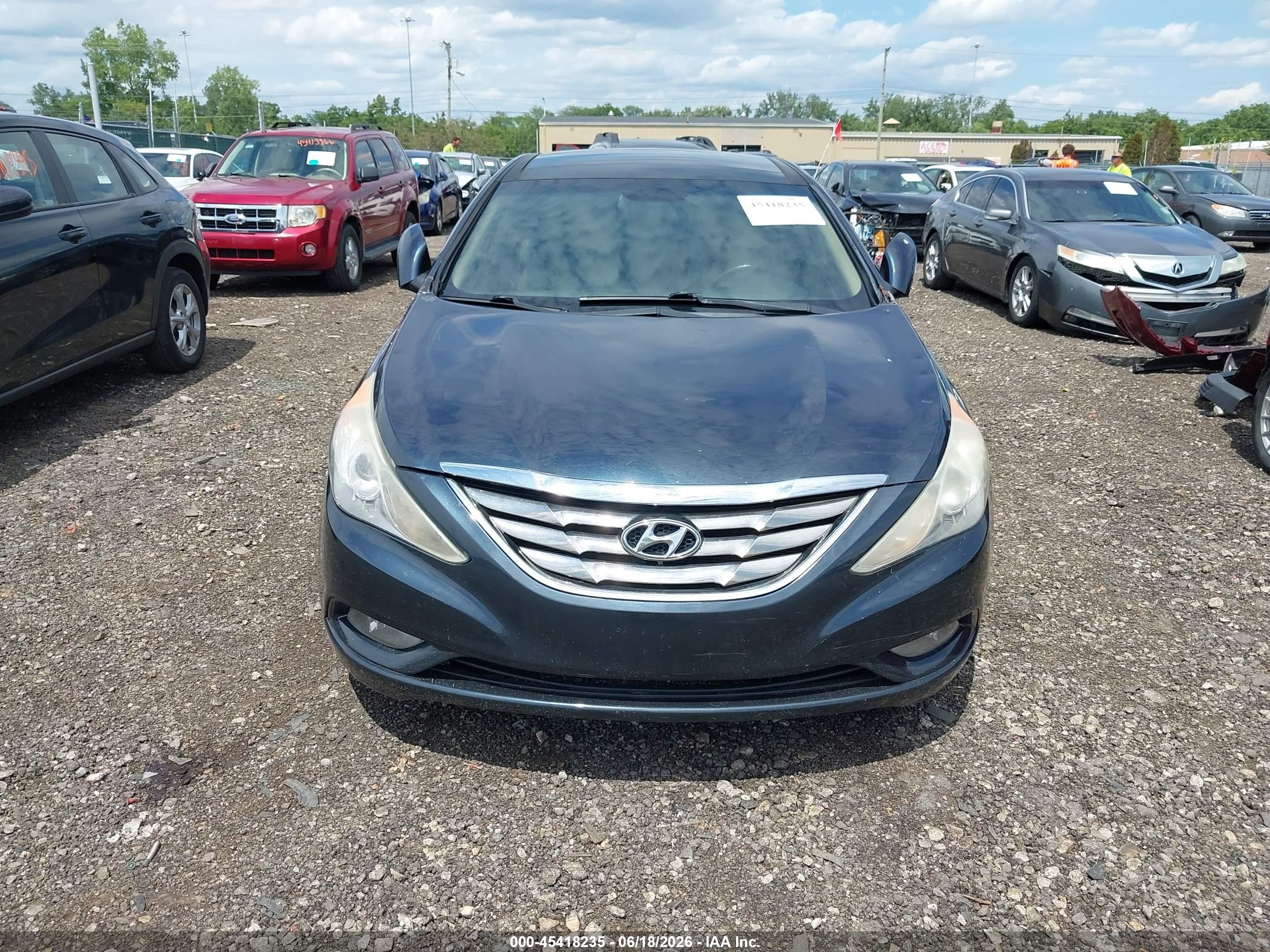 2013 Hyundai Sonata Limited Dark Blue vin: 5NPEC4AC4DH658443