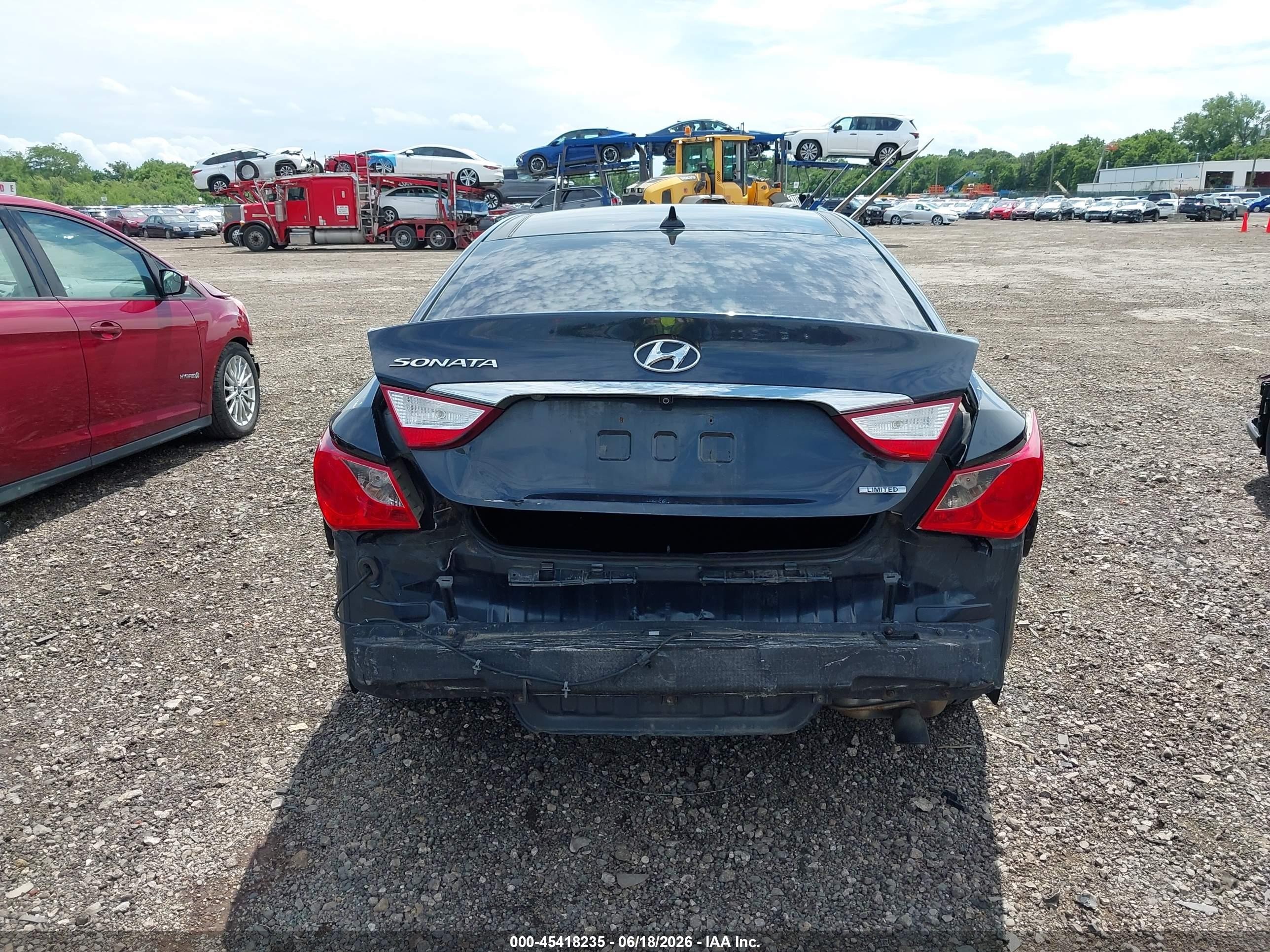 2013 Hyundai Sonata Limited Dark Blue vin: 5NPEC4AC4DH658443