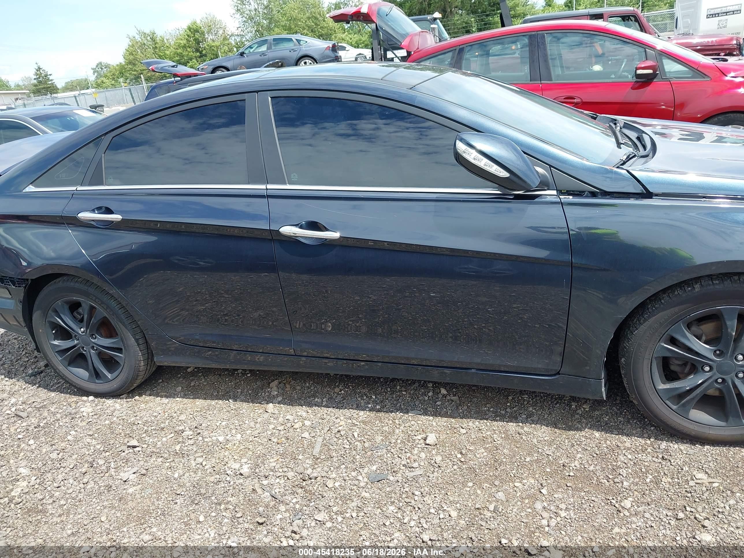 2013 Hyundai Sonata Limited Dark Blue vin: 5NPEC4AC4DH658443
