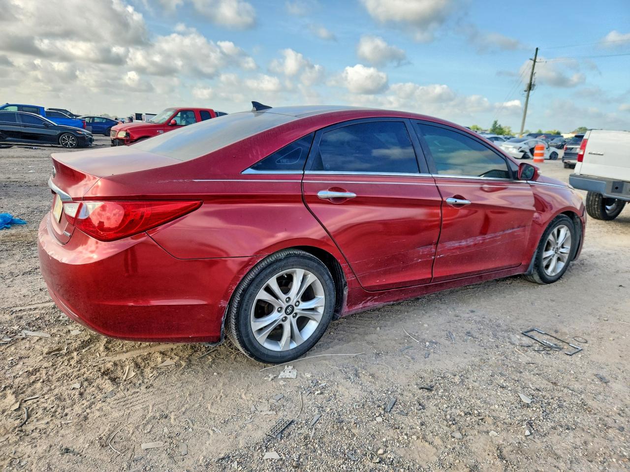 2013 Hyundai Sonata Limited Бордовый vin: 5NPEC4AC4DH667790