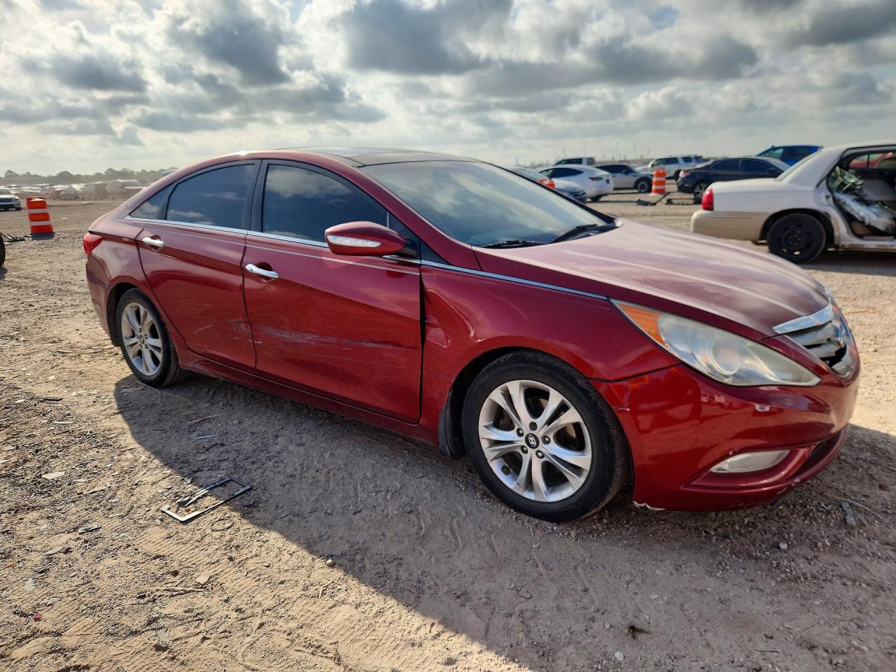 2013 Hyundai Sonata Limited Бордовый vin: 5NPEC4AC4DH667790