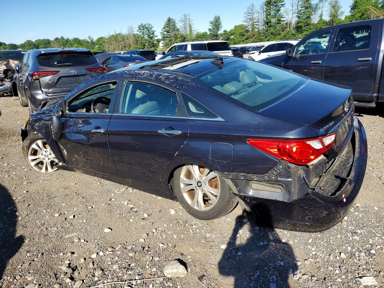 2013 Hyundai Sonata Limited Blue vin: 5NPEC4AC4DH674870
