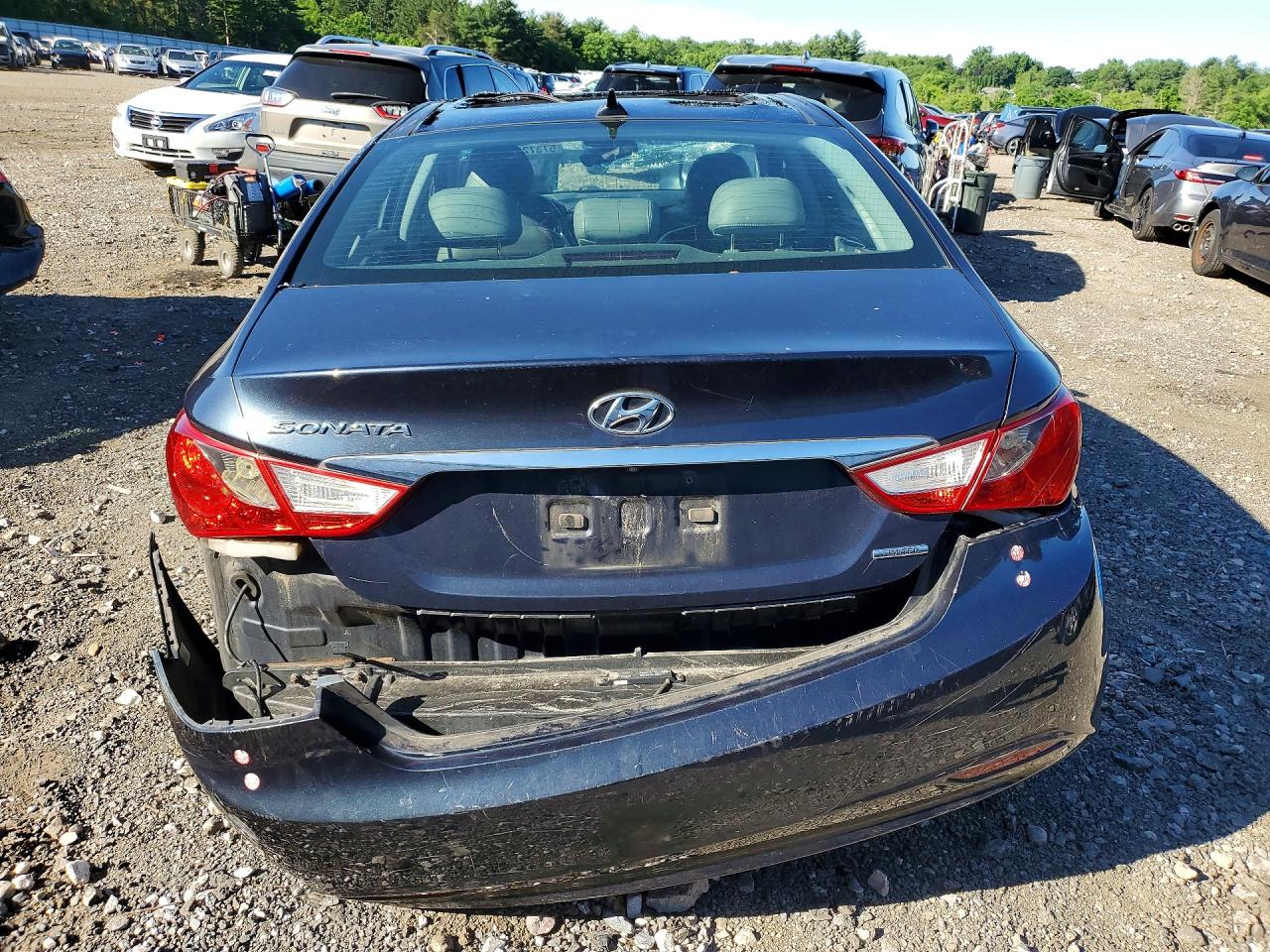 2013 Hyundai Sonata Limited Blue vin: 5NPEC4AC4DH674870