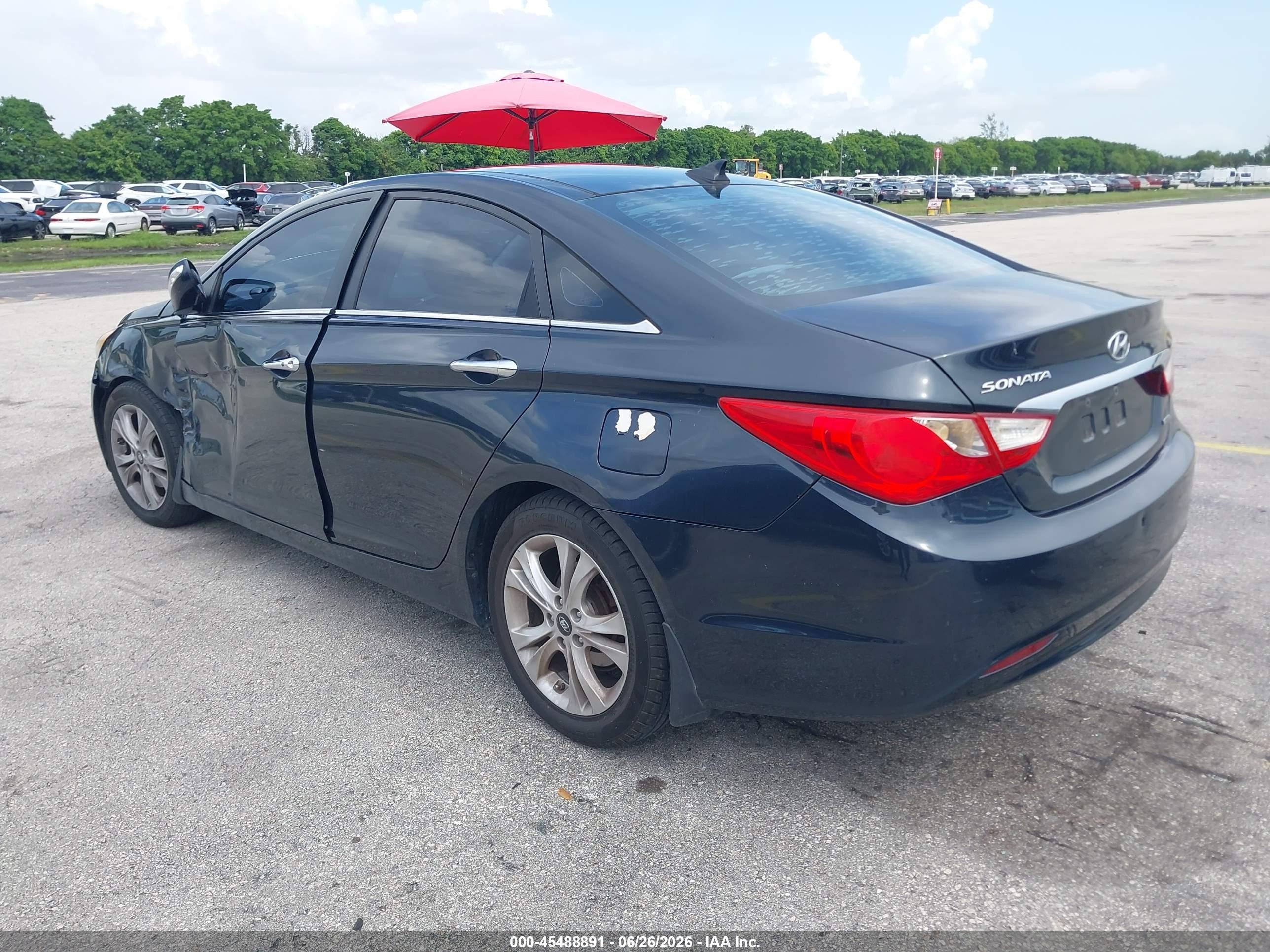 2013 Hyundai Sonata Limited Dark Blue vin: 5NPEC4AC4DH694360