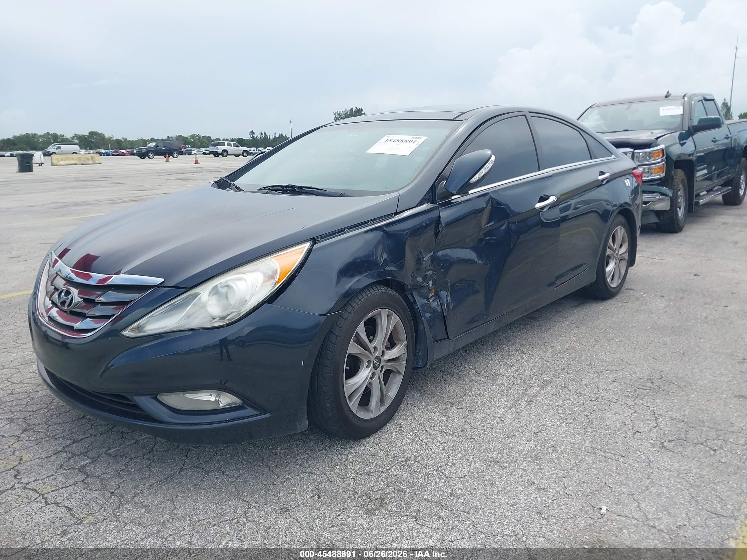 2013 Hyundai Sonata Limited Dark Blue vin: 5NPEC4AC4DH694360